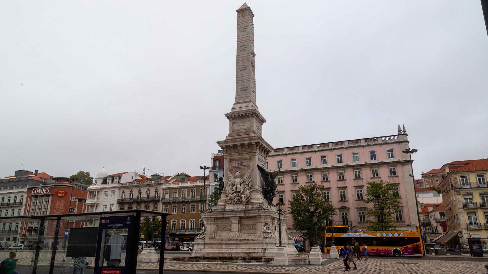 Monumento aos Restauradores. Lisbon, Portugal. 2019.