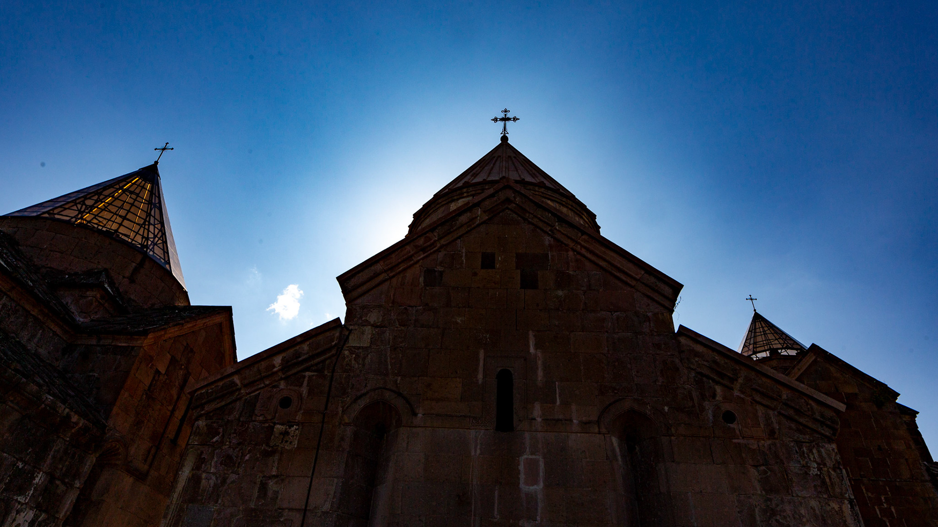 Gavit of St. Astvatsatsin. Gosh, Armenia. 2019.