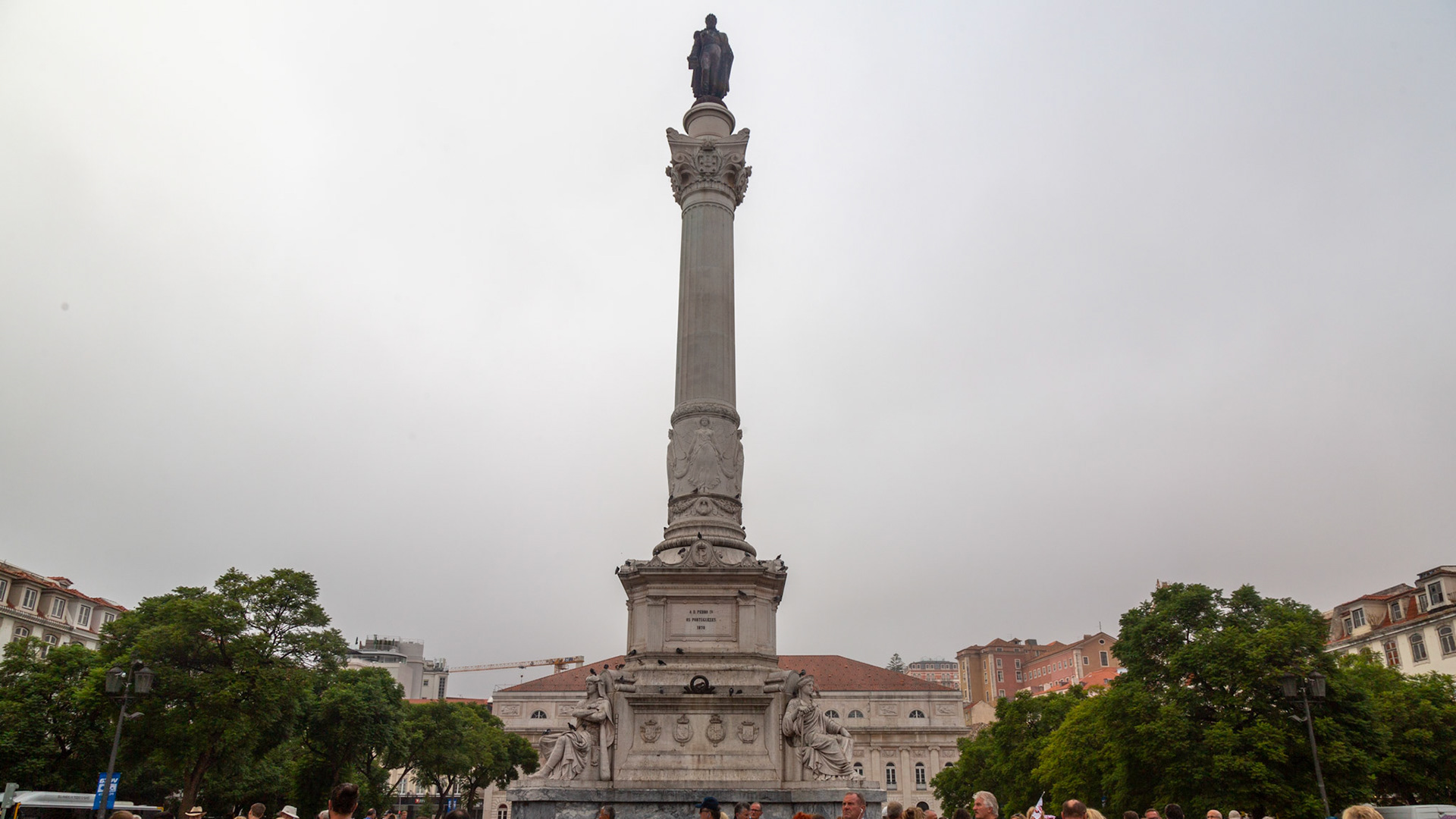 Praça Dom Pedro IV. Lisbon, Portugal. 2019.