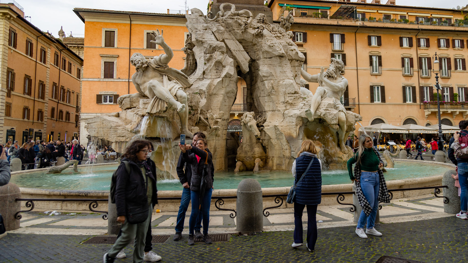 Fontana dei Fiumi. Rome, Italy. 2022.