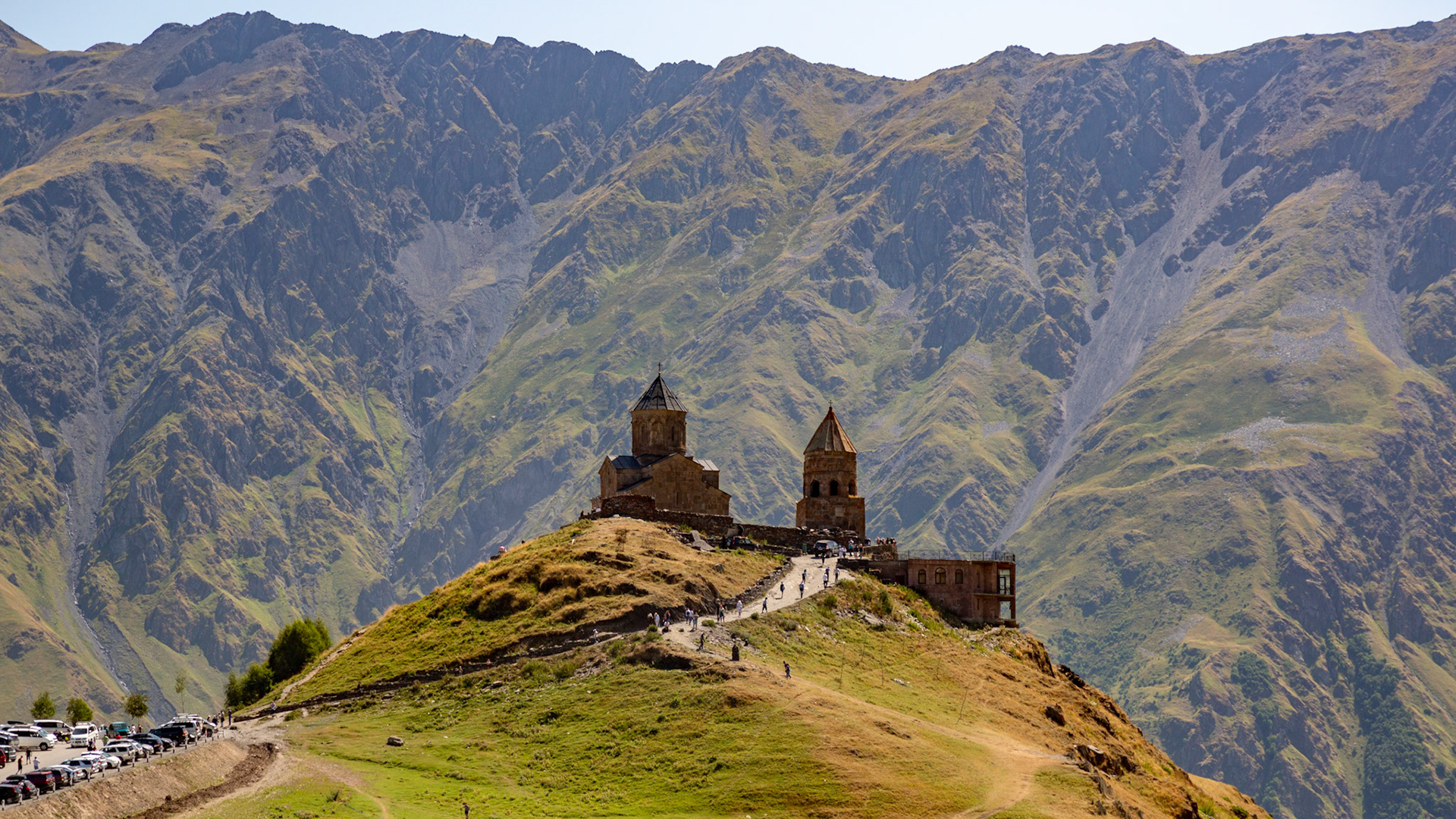 Gergeti Trinity Church. Stepantsminda, Georgia. 2019.