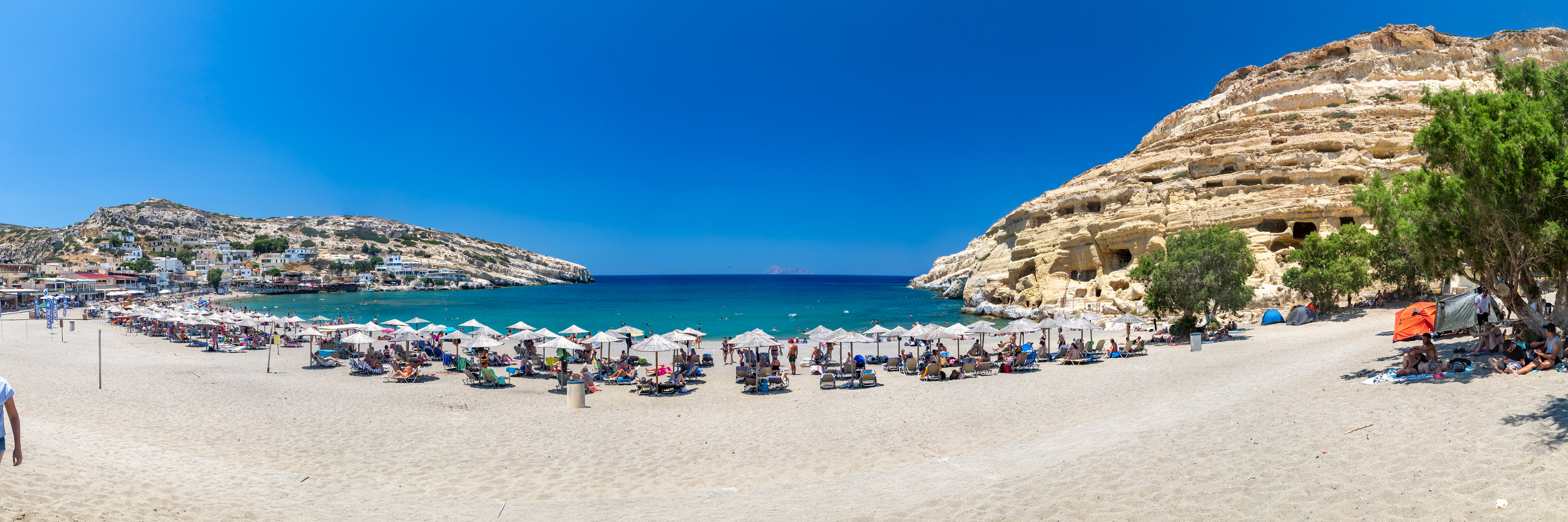 Matala Beach. Crete, Greece. 2019.