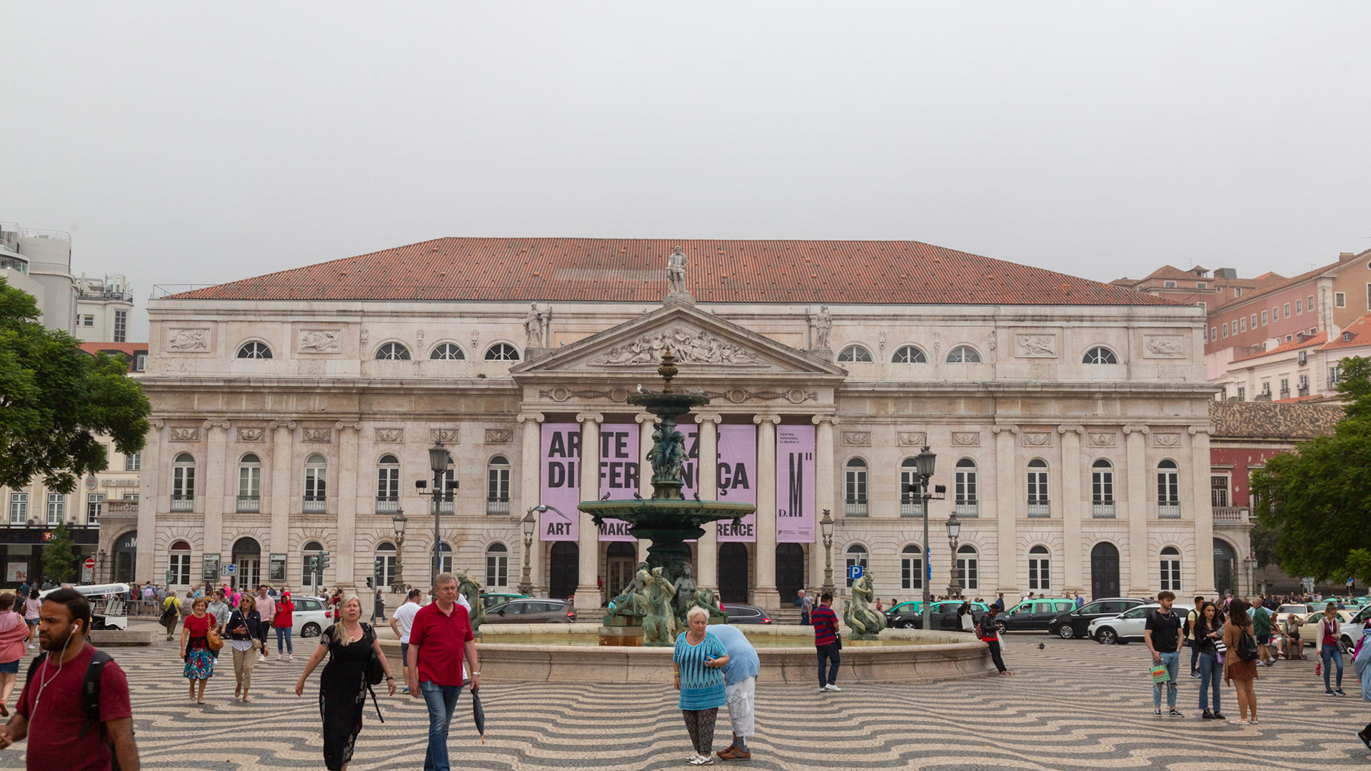 Praça Dom Pedro IV. Lisbon, Portugal. 2019.