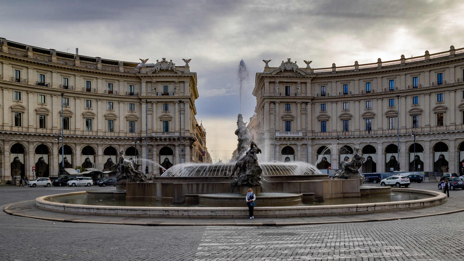 Fontana delle Naiadi. Rome, Italy. 2022.