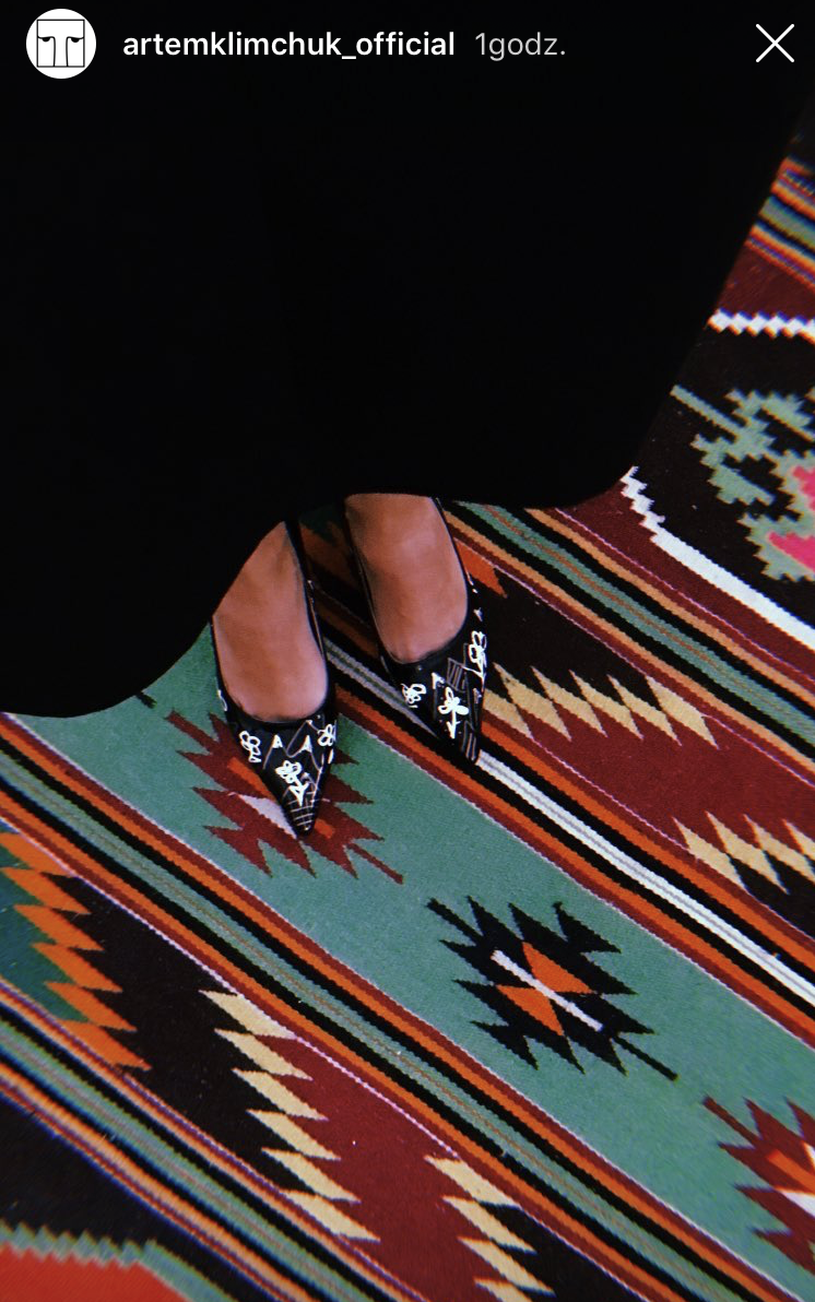 handmade customises shoes for the show