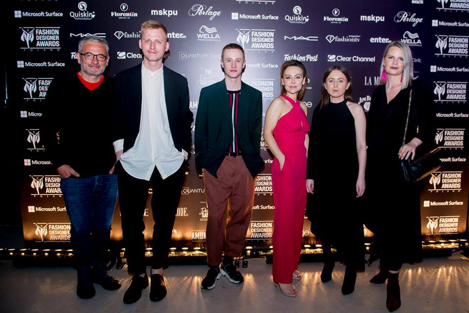 with Volodymyr Nechyporuk (UFW General producer), Artem Klimchuk (ukrainian fashion designer), winners of 2nd and 3rd place and Joanna Sokołowska-Pronobis