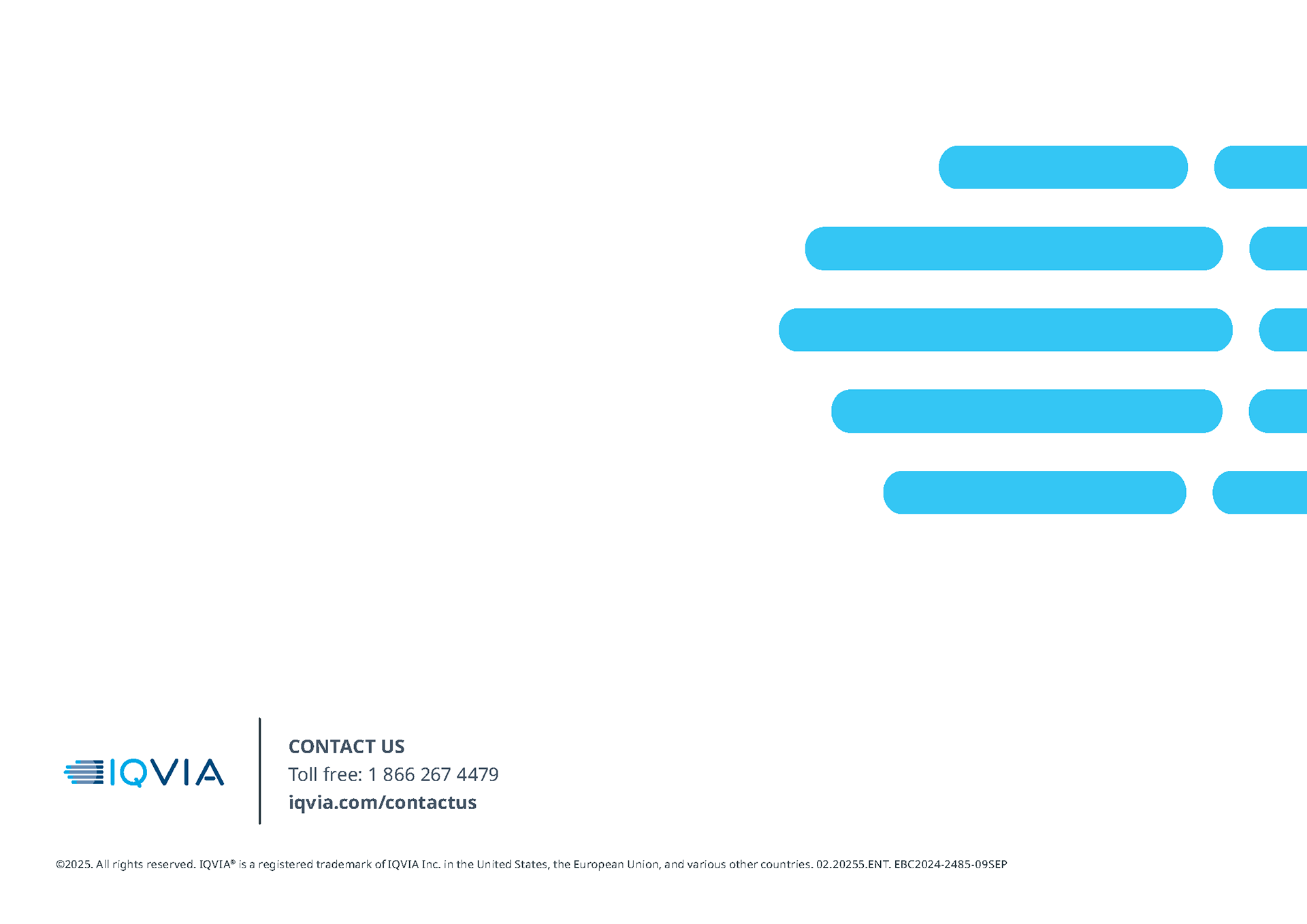 IQVIA 2024 Sustainability Report | Back cover