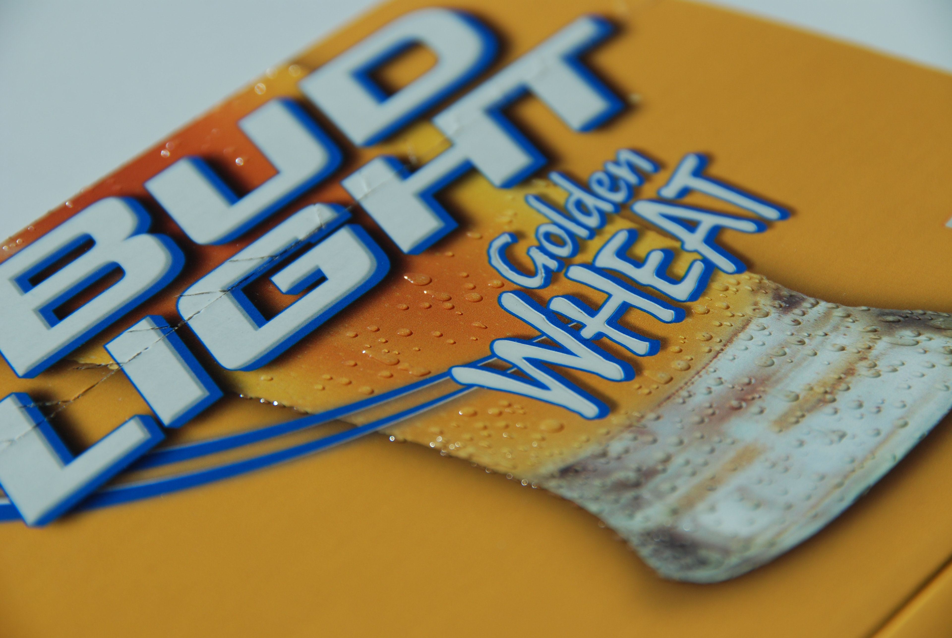 BudLight Golden Wheat Raised Ink Artwork