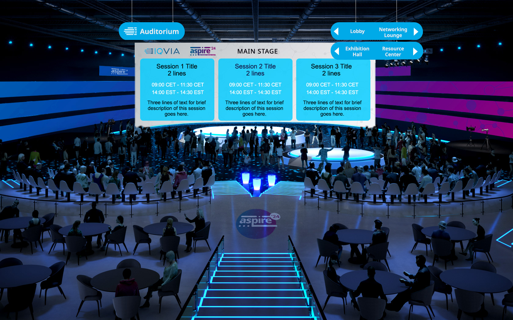 IQVIA Aspire 24 Conference - Auditorium