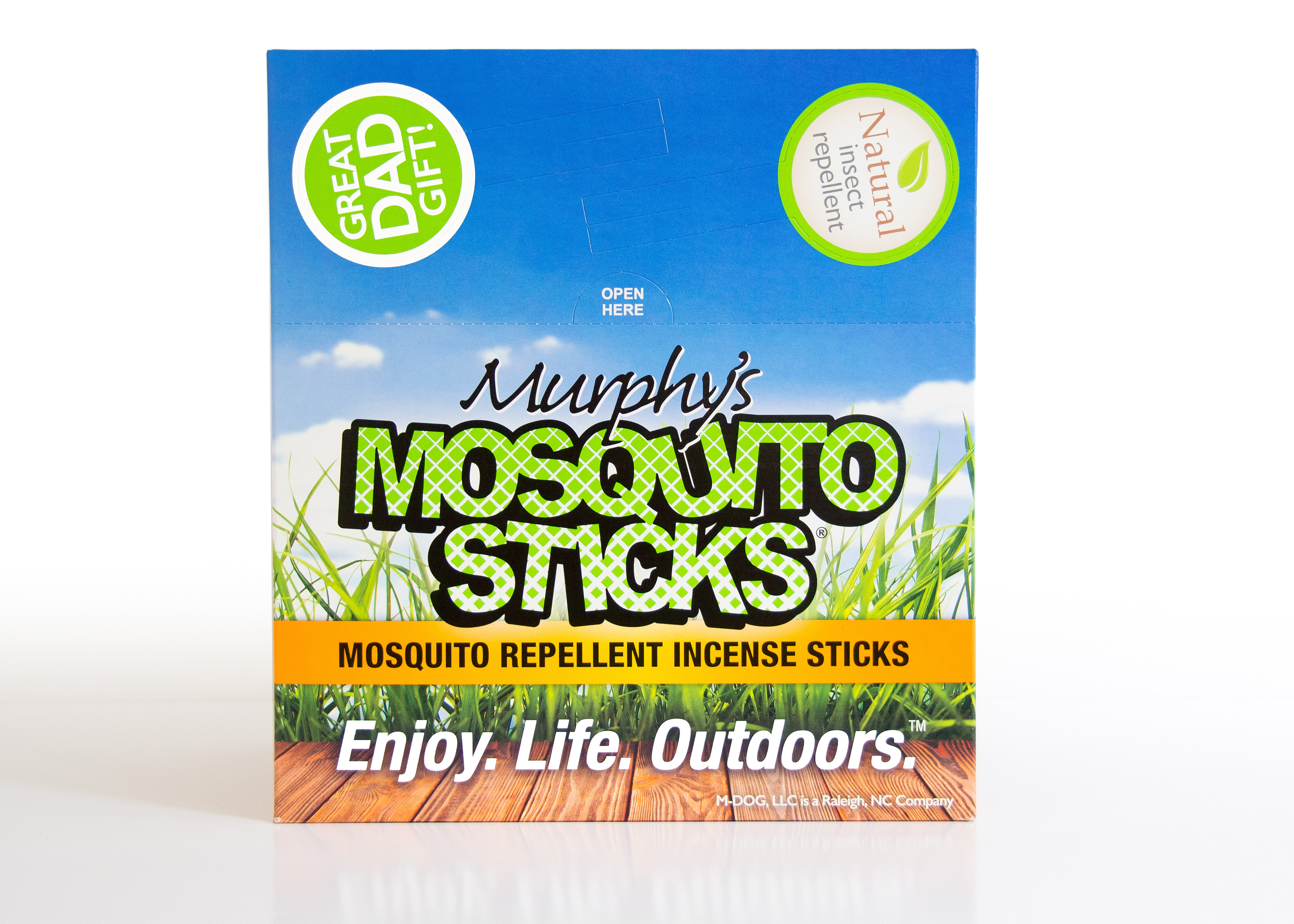 Murphy's Mosquito Sticks Case and Display