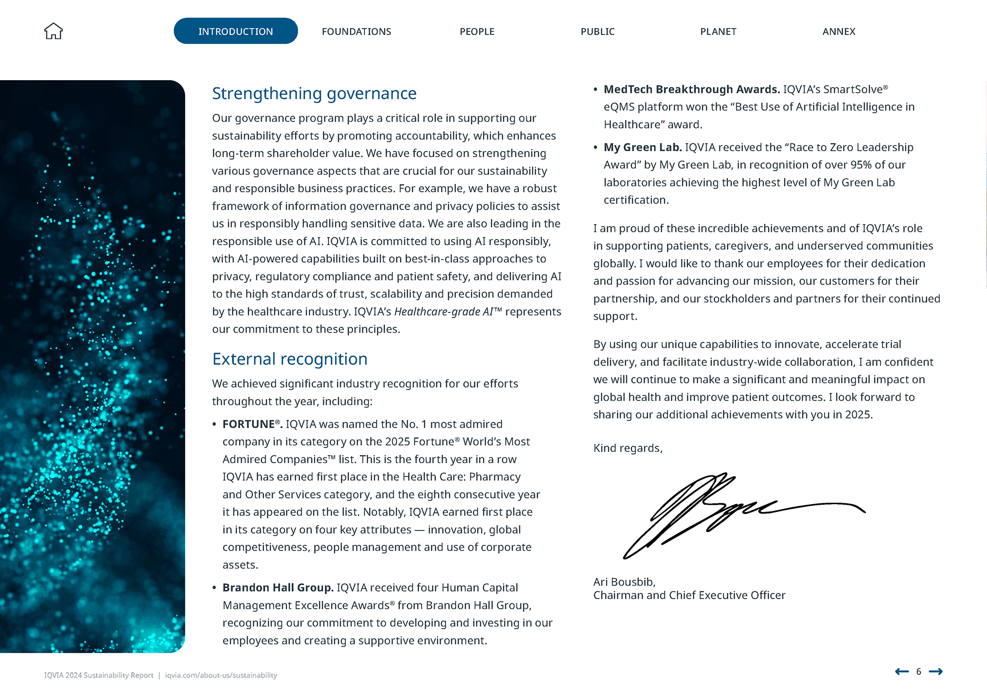 IQVIA 2024 Sustainability Report | Introduction