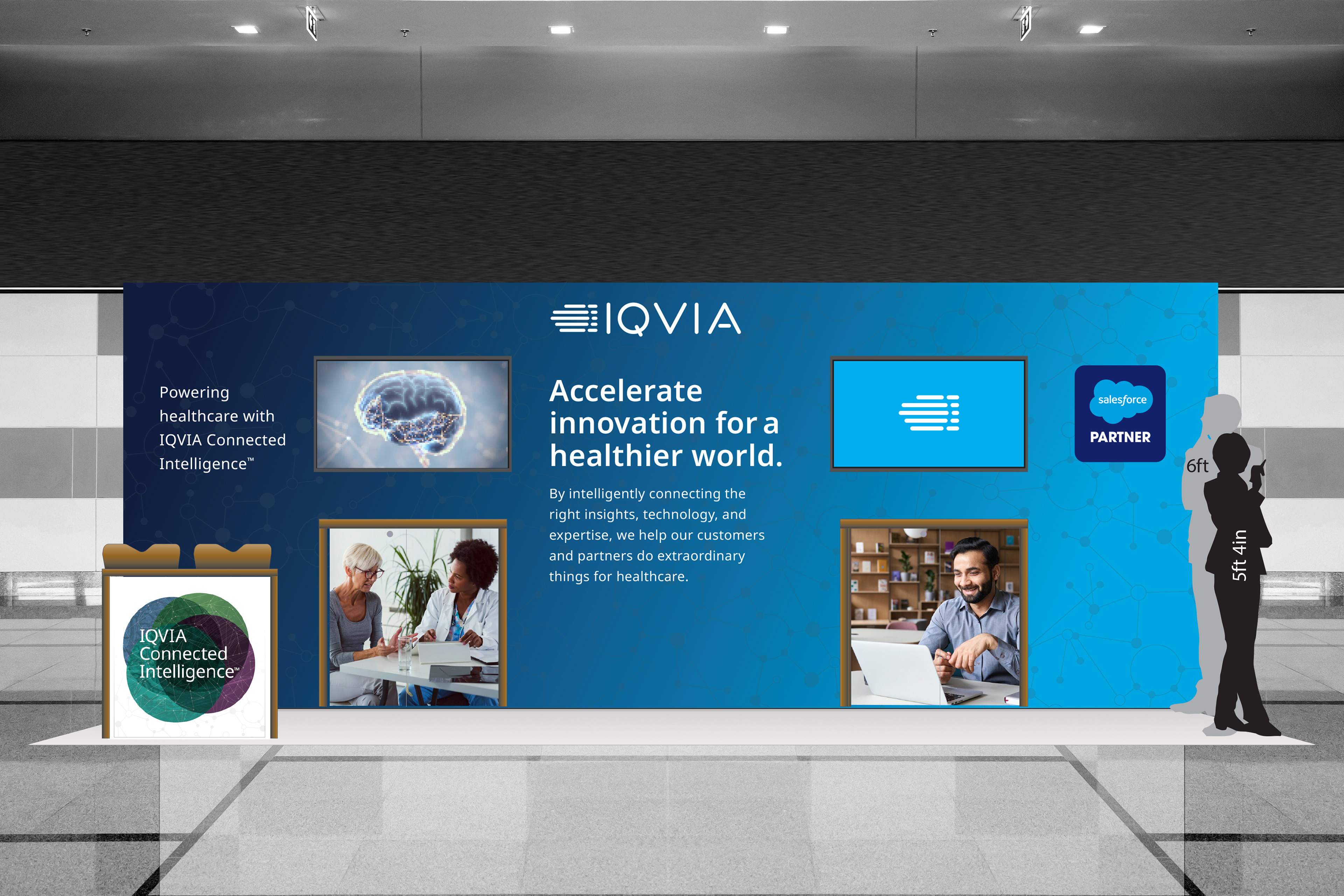 IQVIA at Dreamforce Booth render