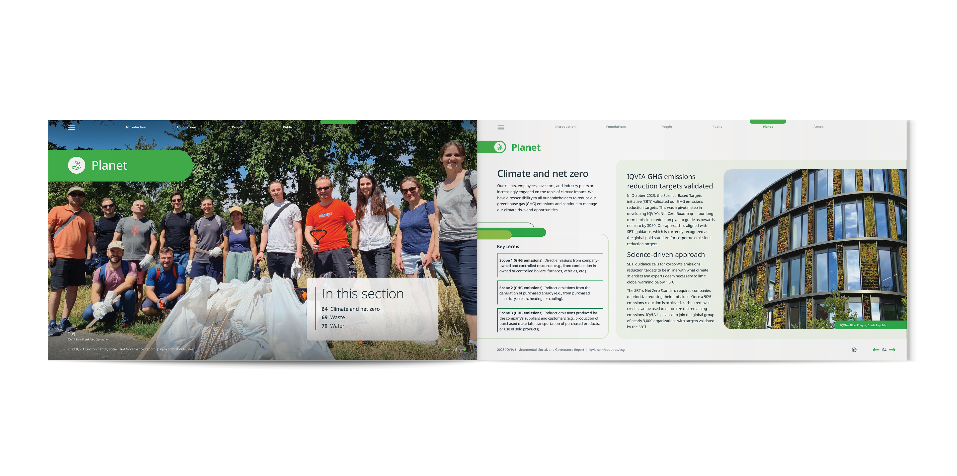 IQVIA 2023 ESG Report | Planet