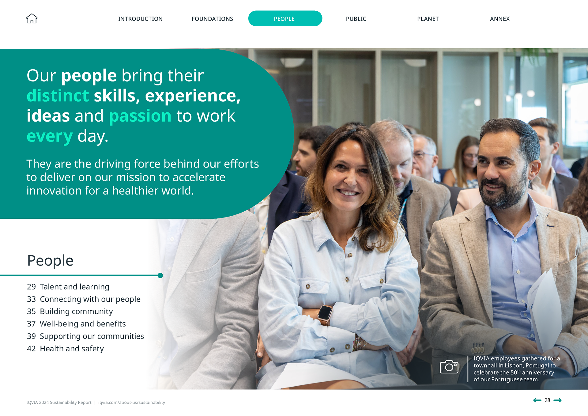 IQVIA 2024 Sustainability Report | People