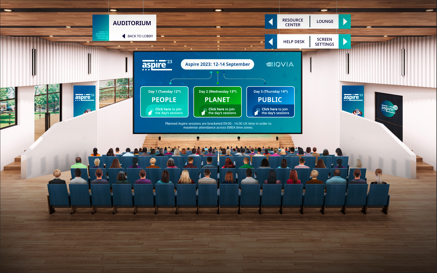 IQVIA Aspire 23 Conference - Auditorium