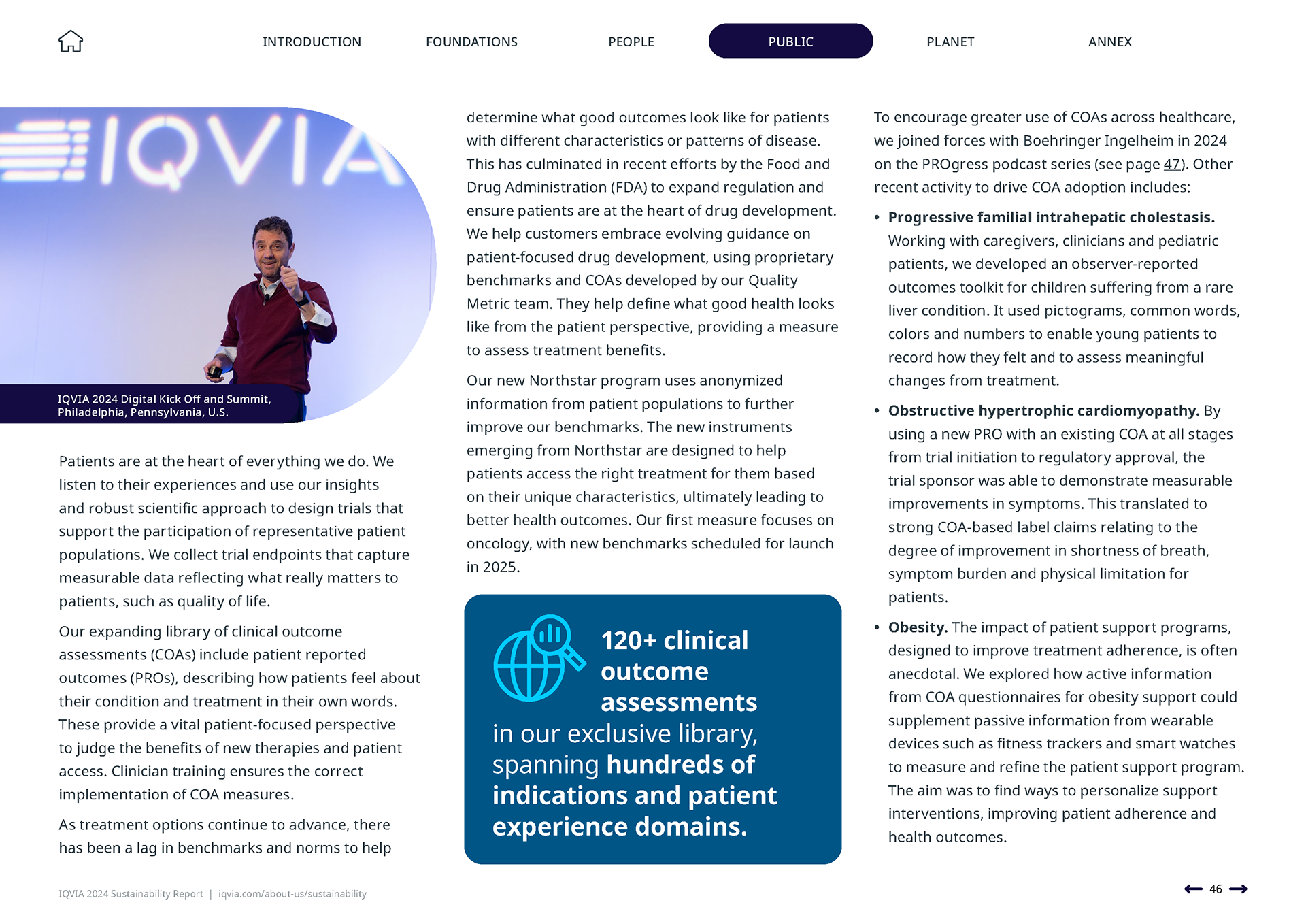 IQVIA 2024 Sustainability Report | Public