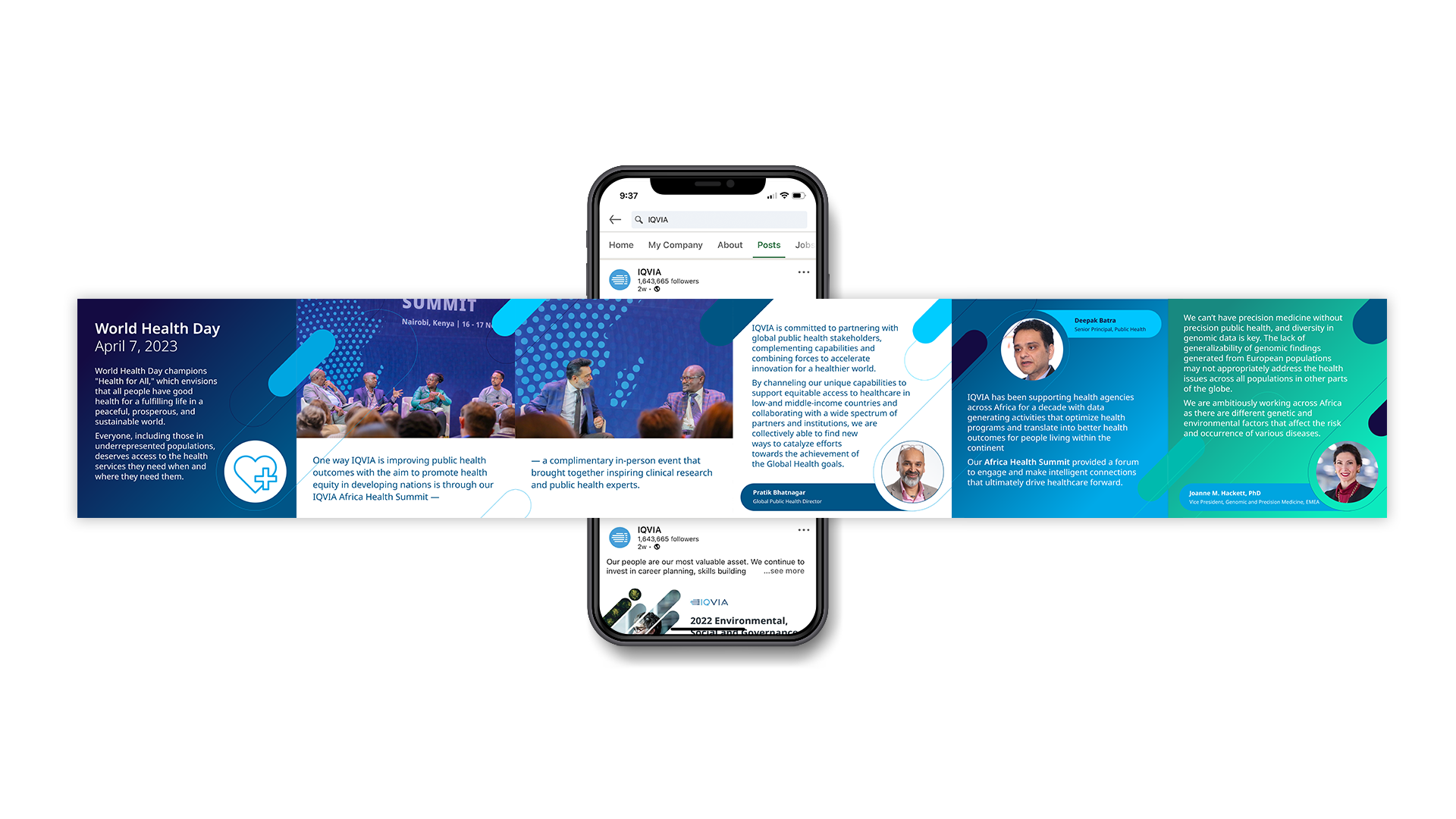 World Health Day LinkedIn carousel