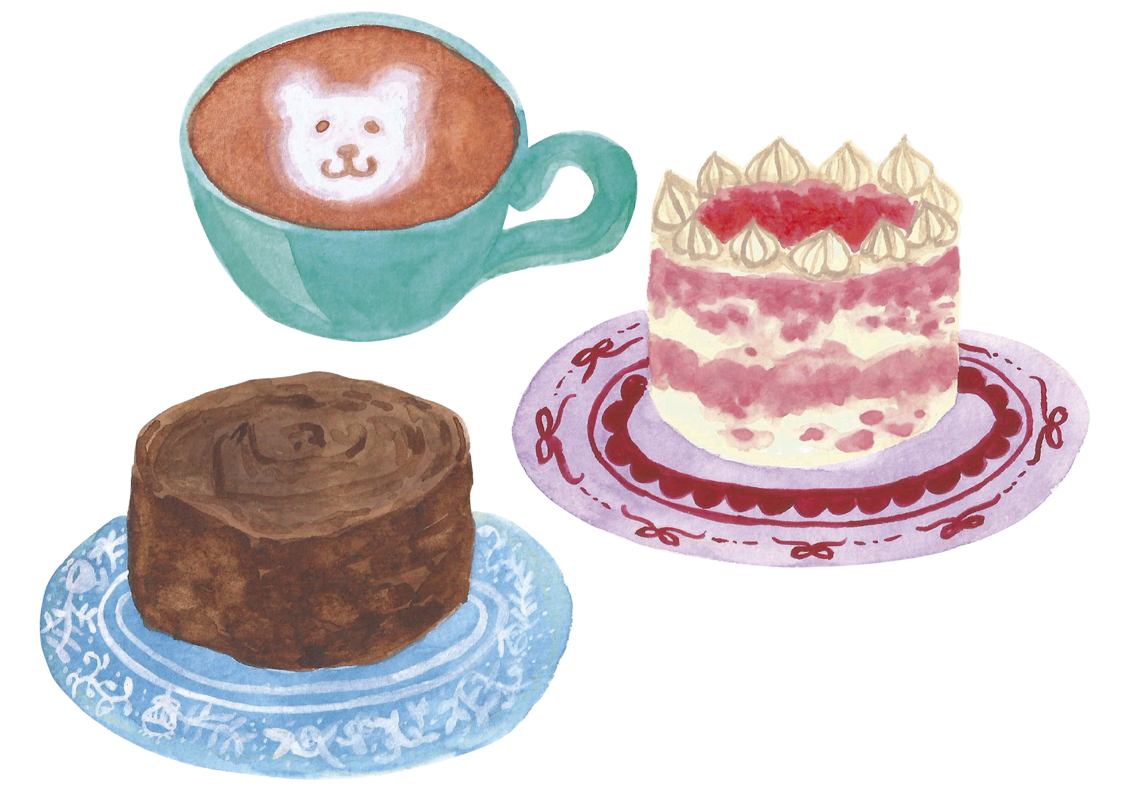 stickers para una cafetería