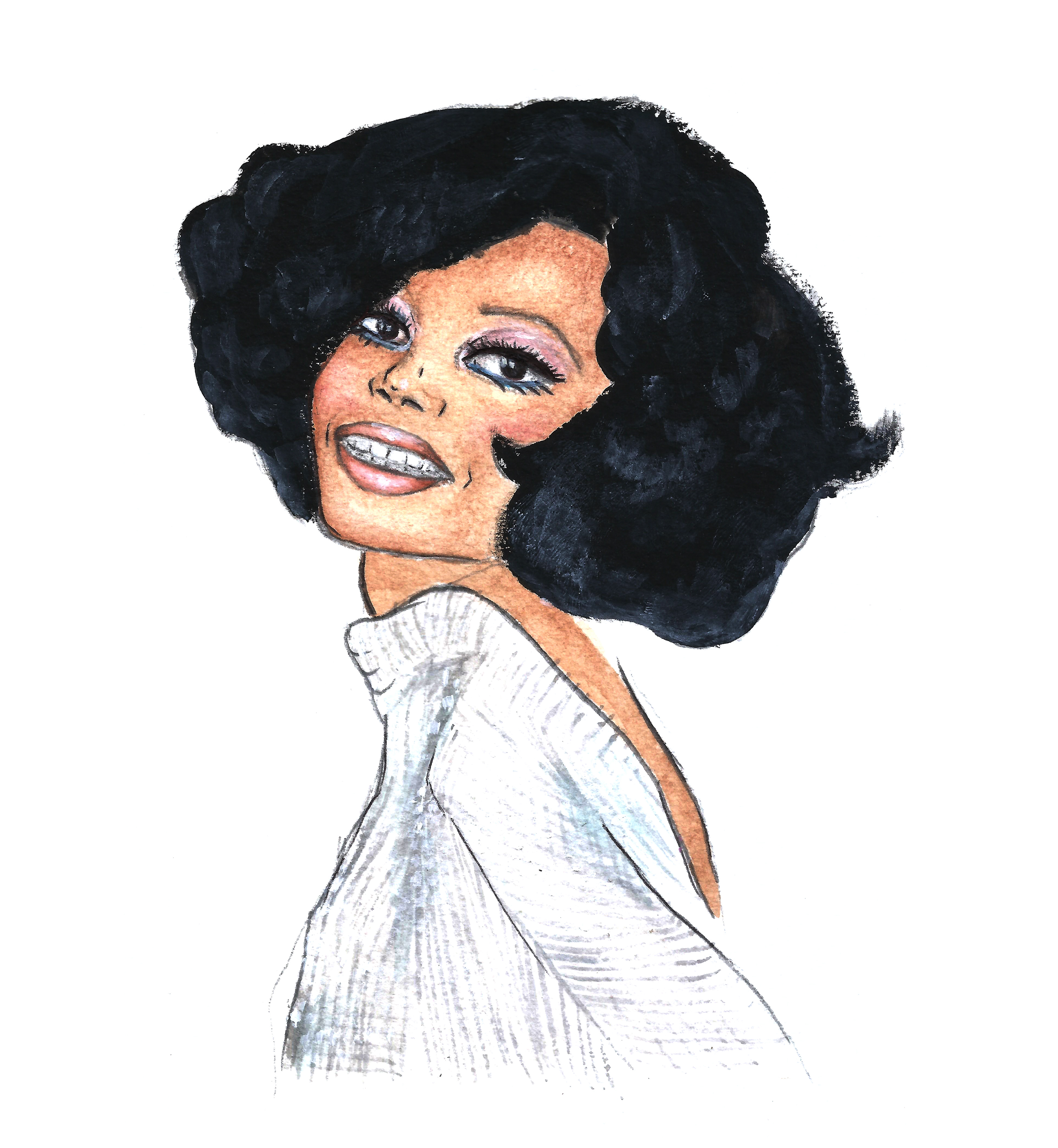 ilustración de diana ross