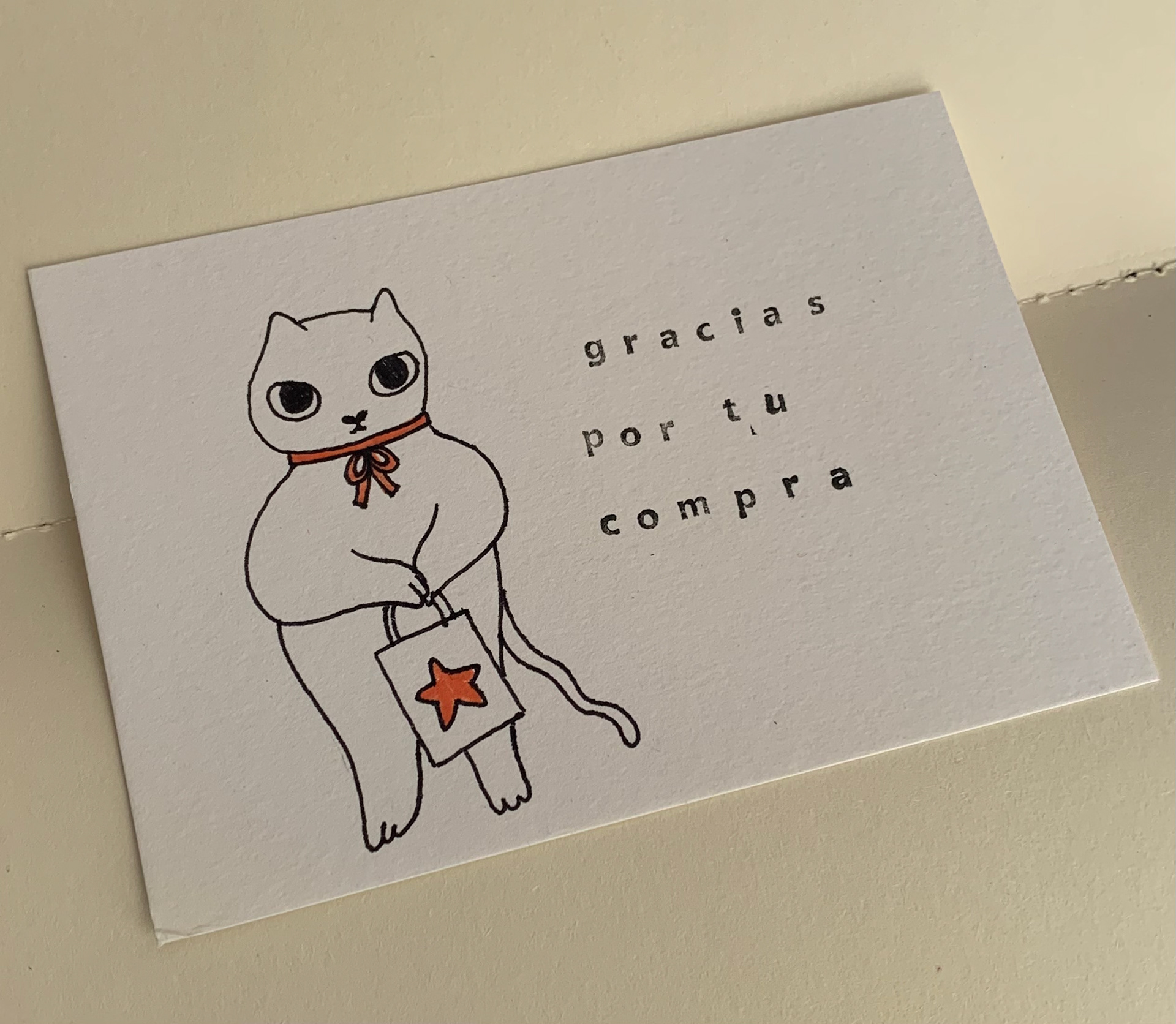 tarjeta de agradecimiento