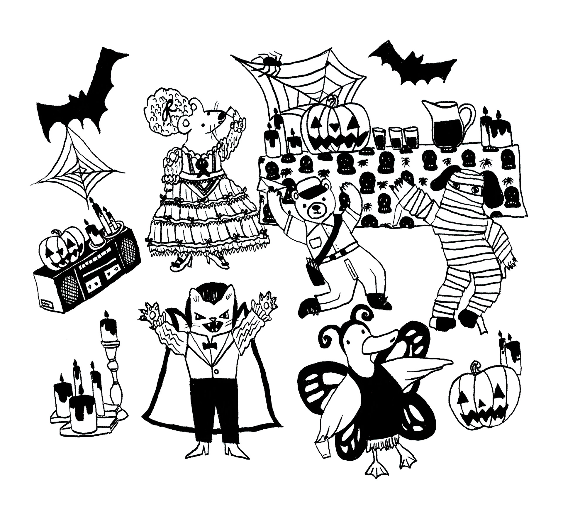 ¡fiesta de halloween! monster mash