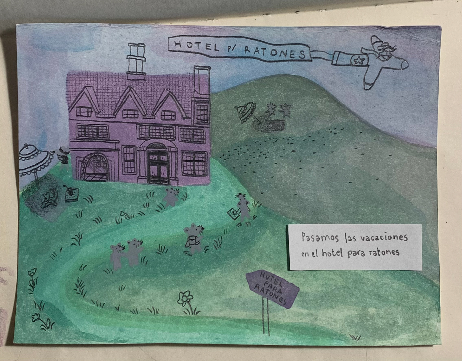 hotel para ratones. algún día desarrollaré más esta idea