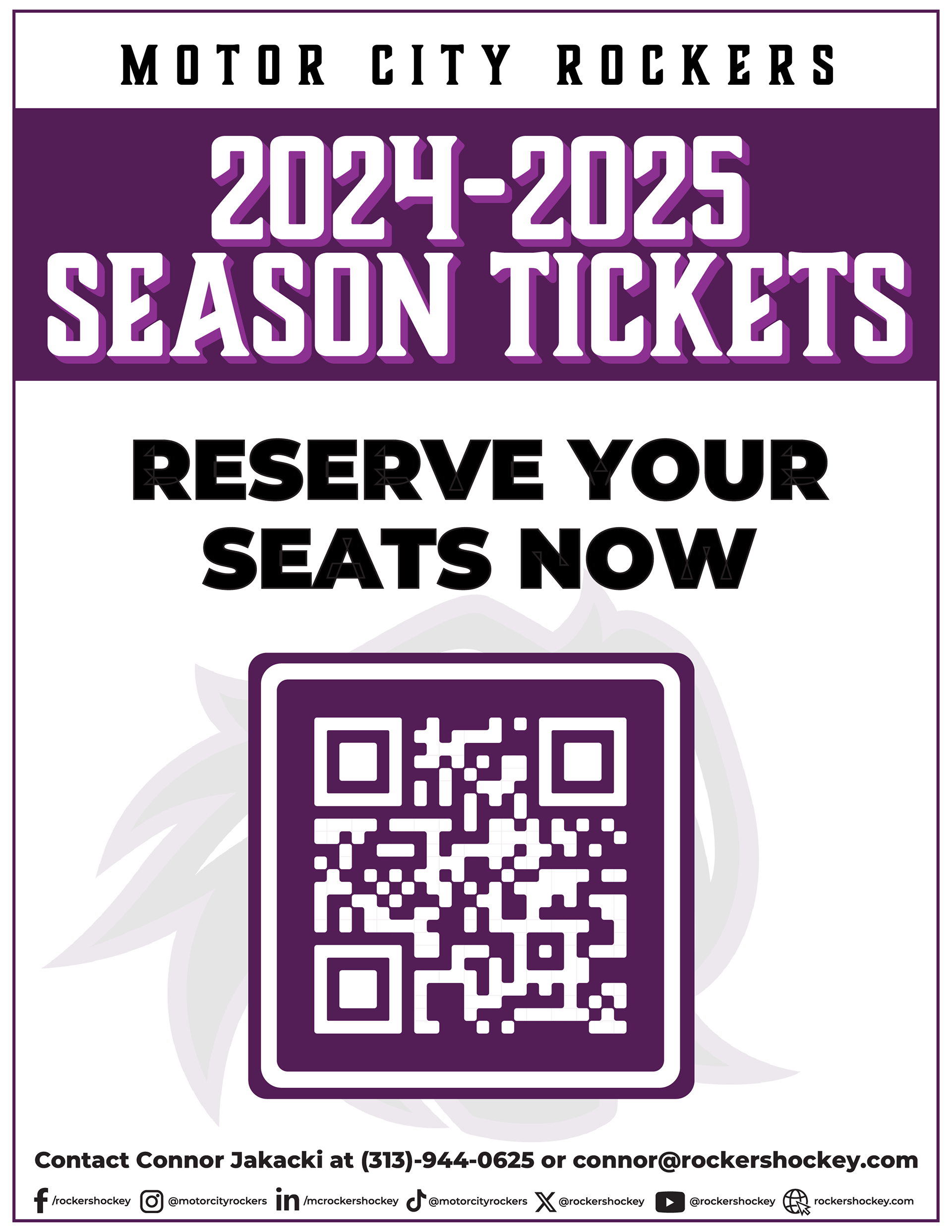 MCR 2024-2025 Season Tickets Available