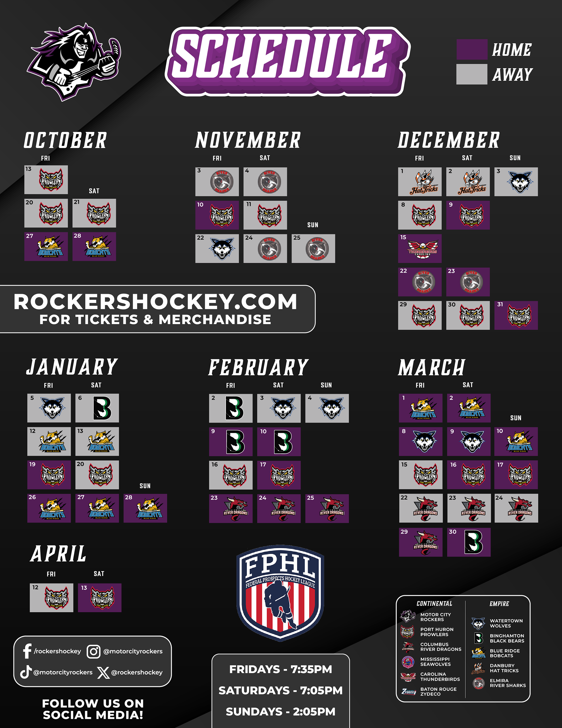 2023-2024 MCR Schedule