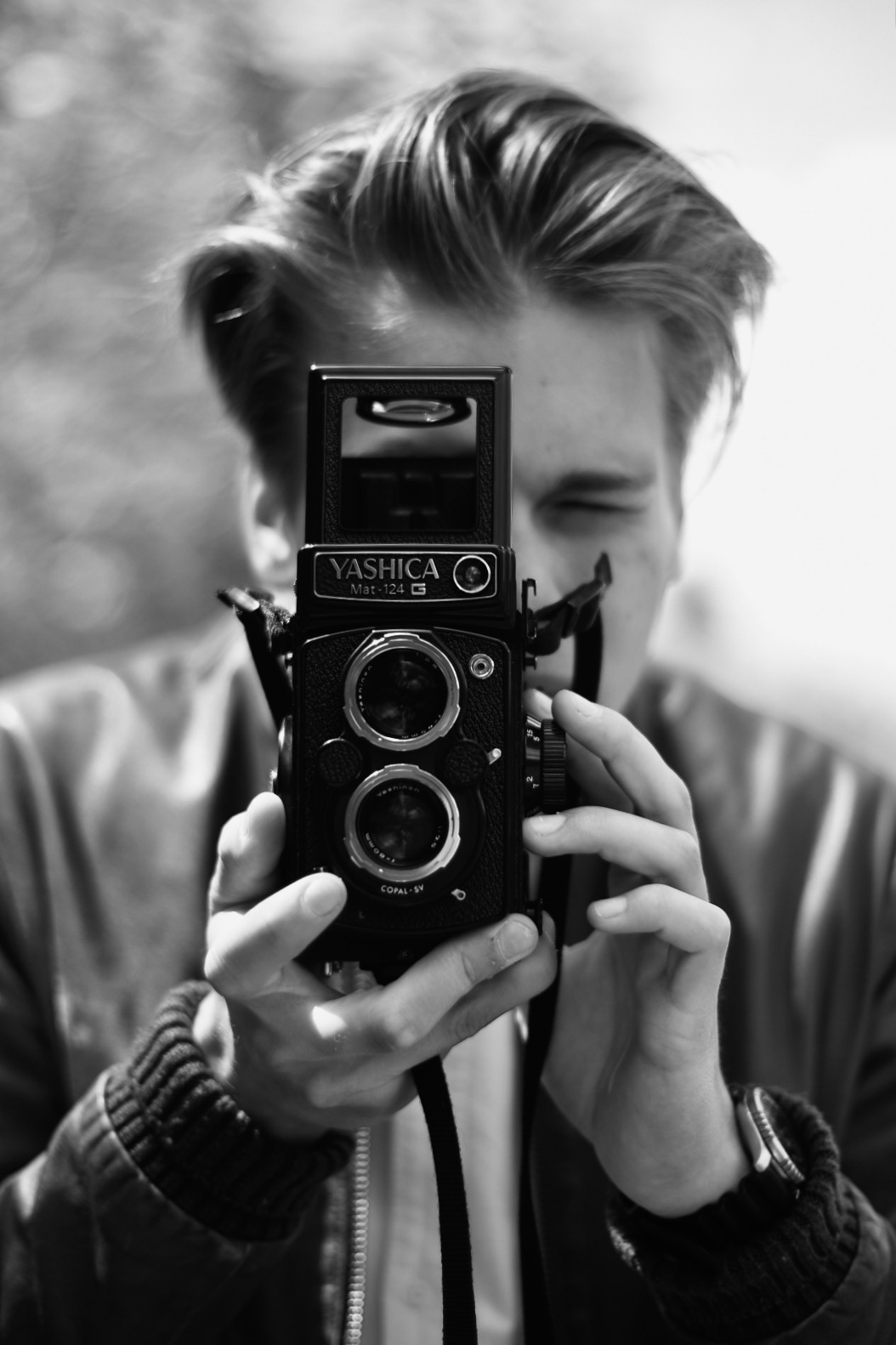 early days of Laurenz Butscher photographing on 120mm
