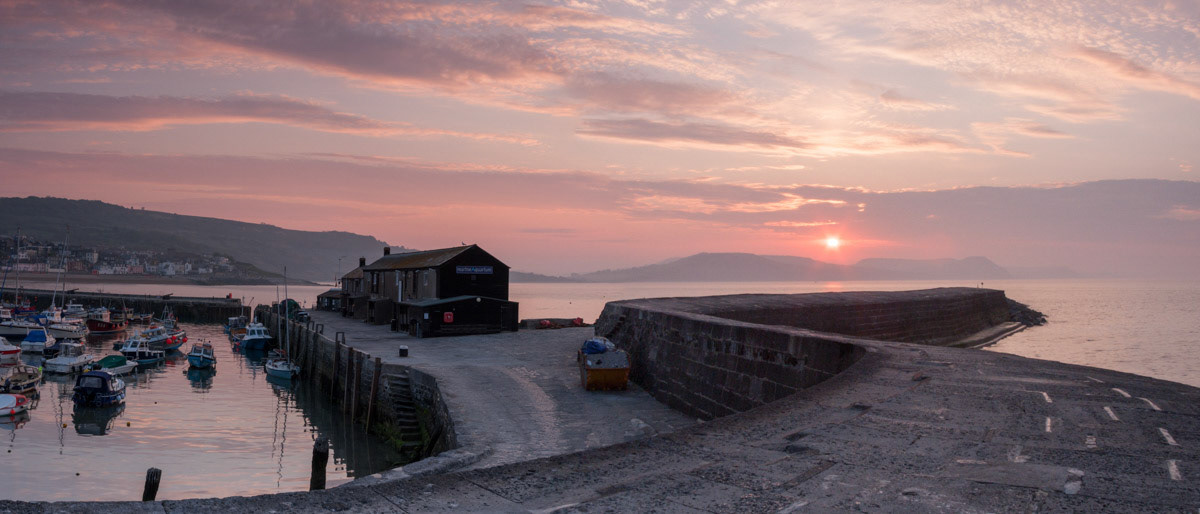Sunrise - The Cobb, Lyme Regis, Dorset-0439-Panorama