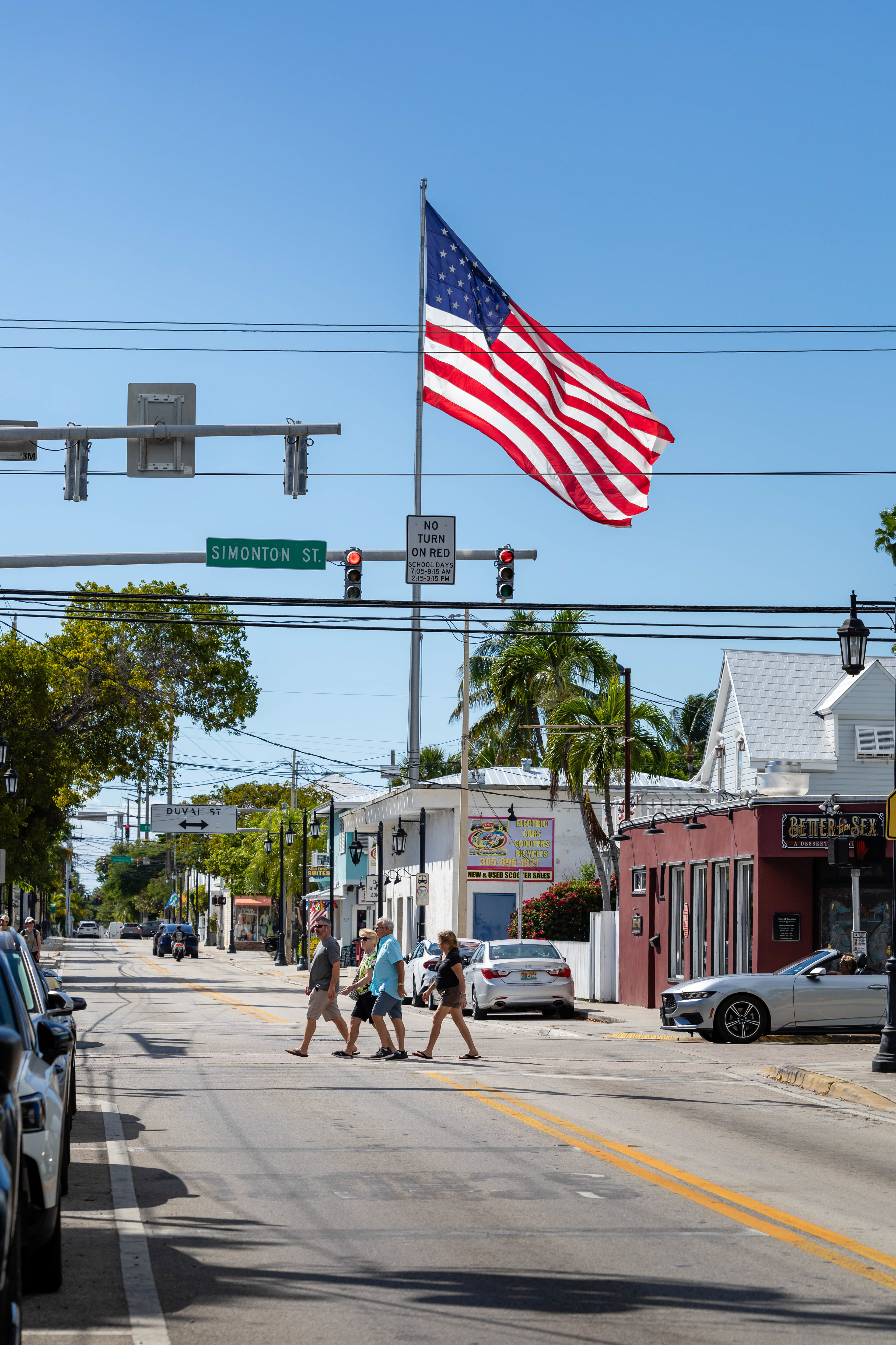 Drapeau américain - Key West, Floride, USA