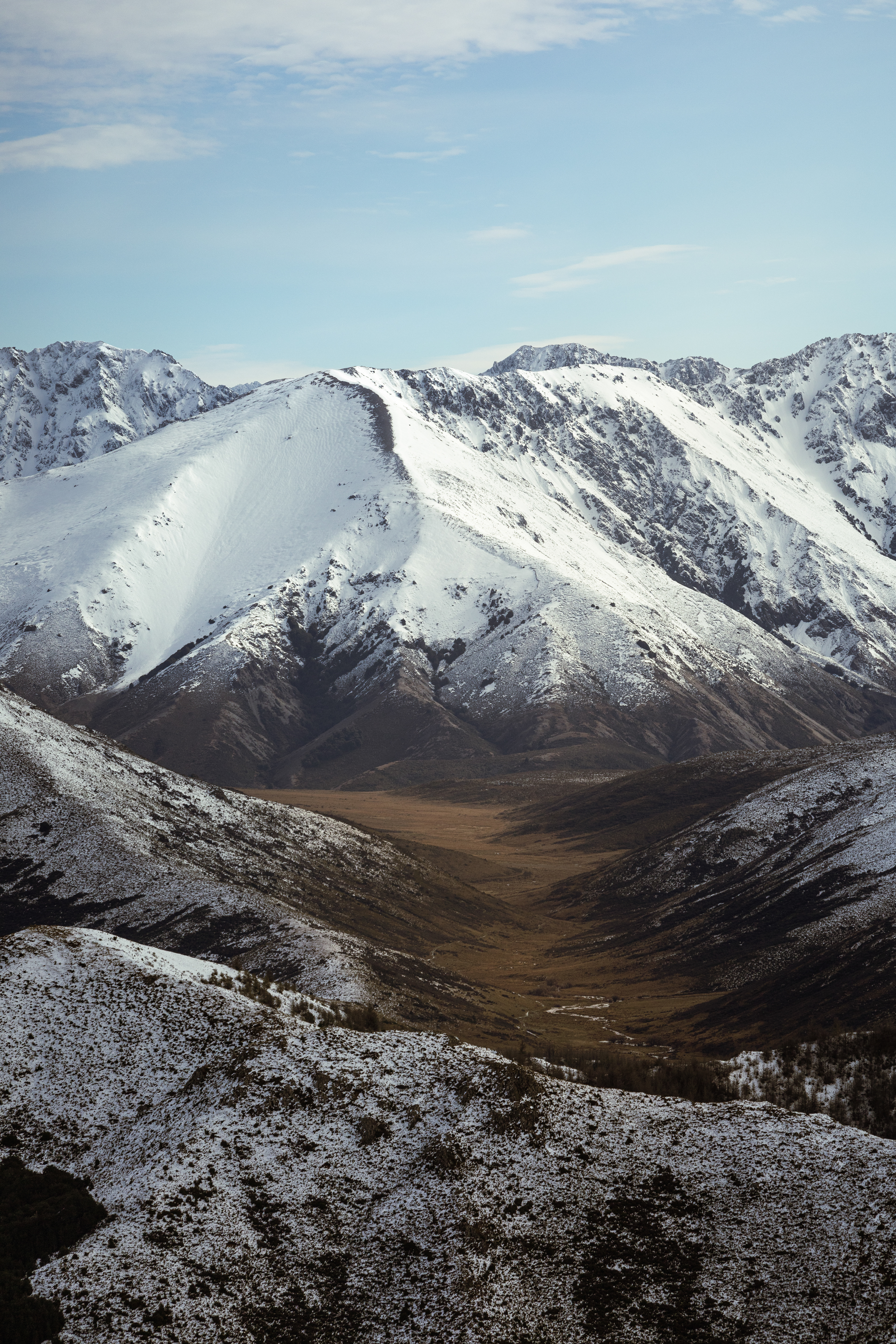 Vue depuis le Mont Isobel - Hamner Spring, Nouvelle-Zélande