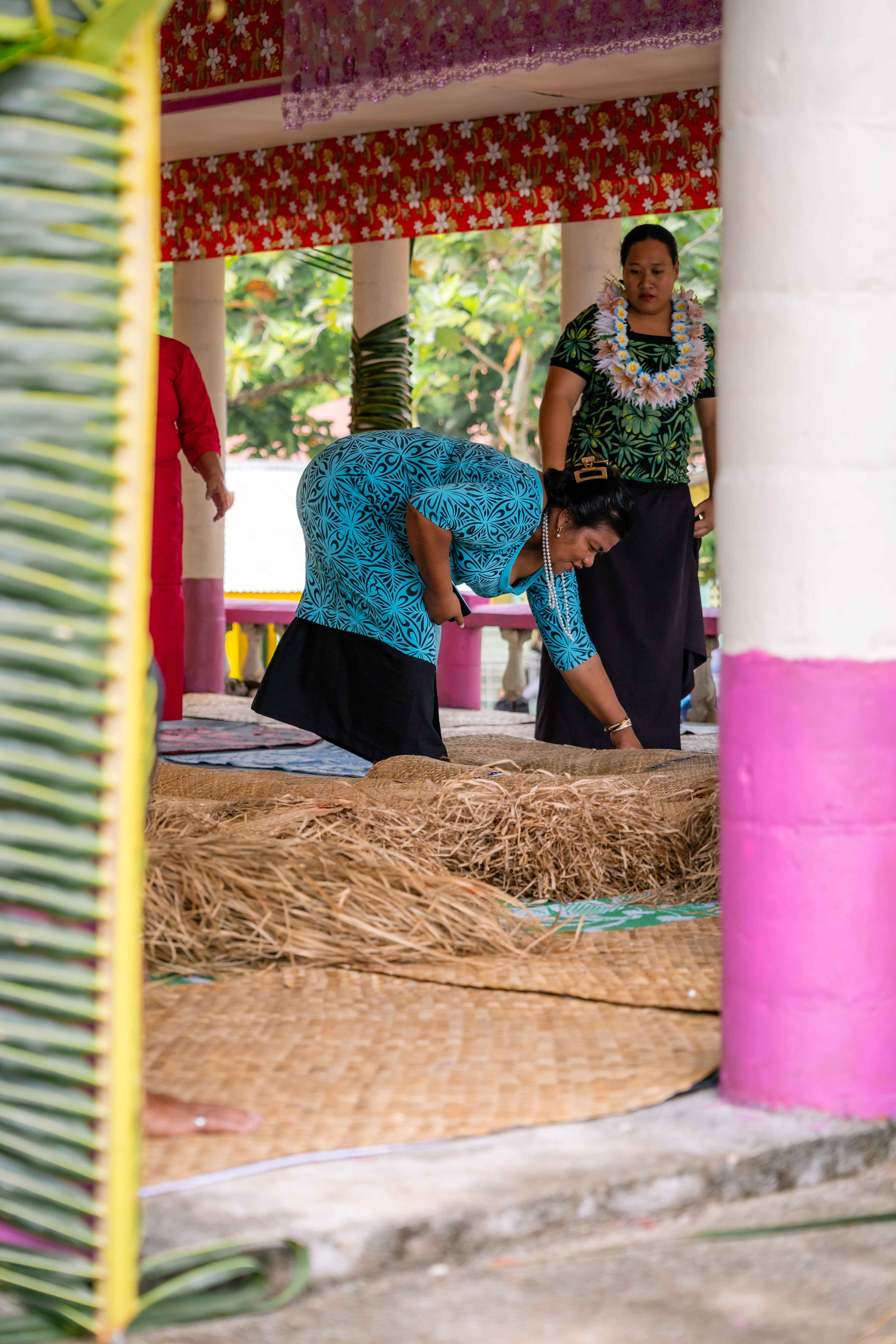 Tapis de coco - Falealupo, Samoa