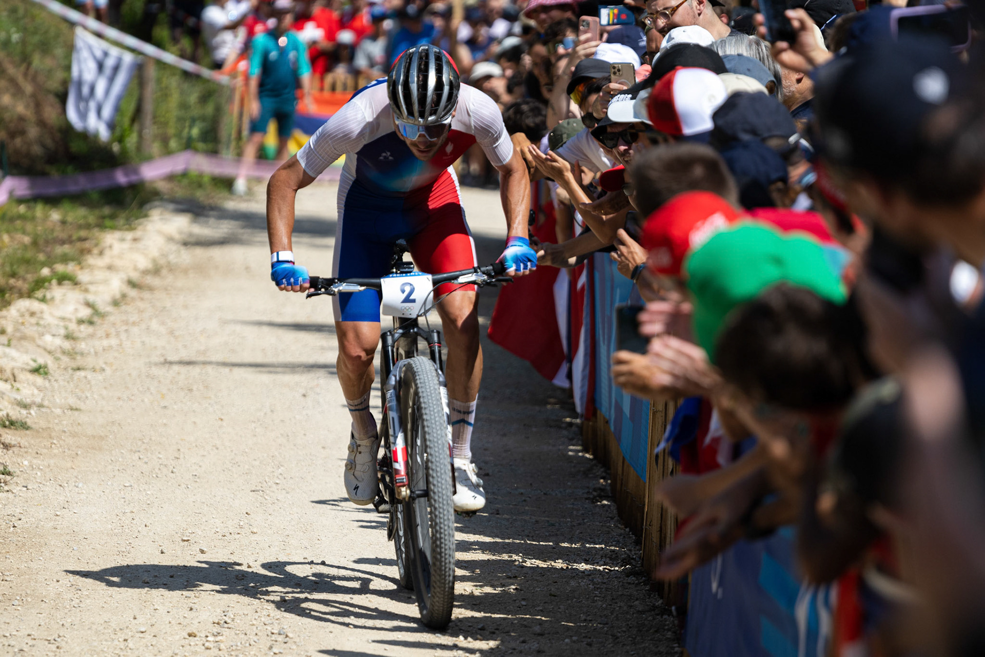 Victor Koretzky en plein effort - JO Paris 2024