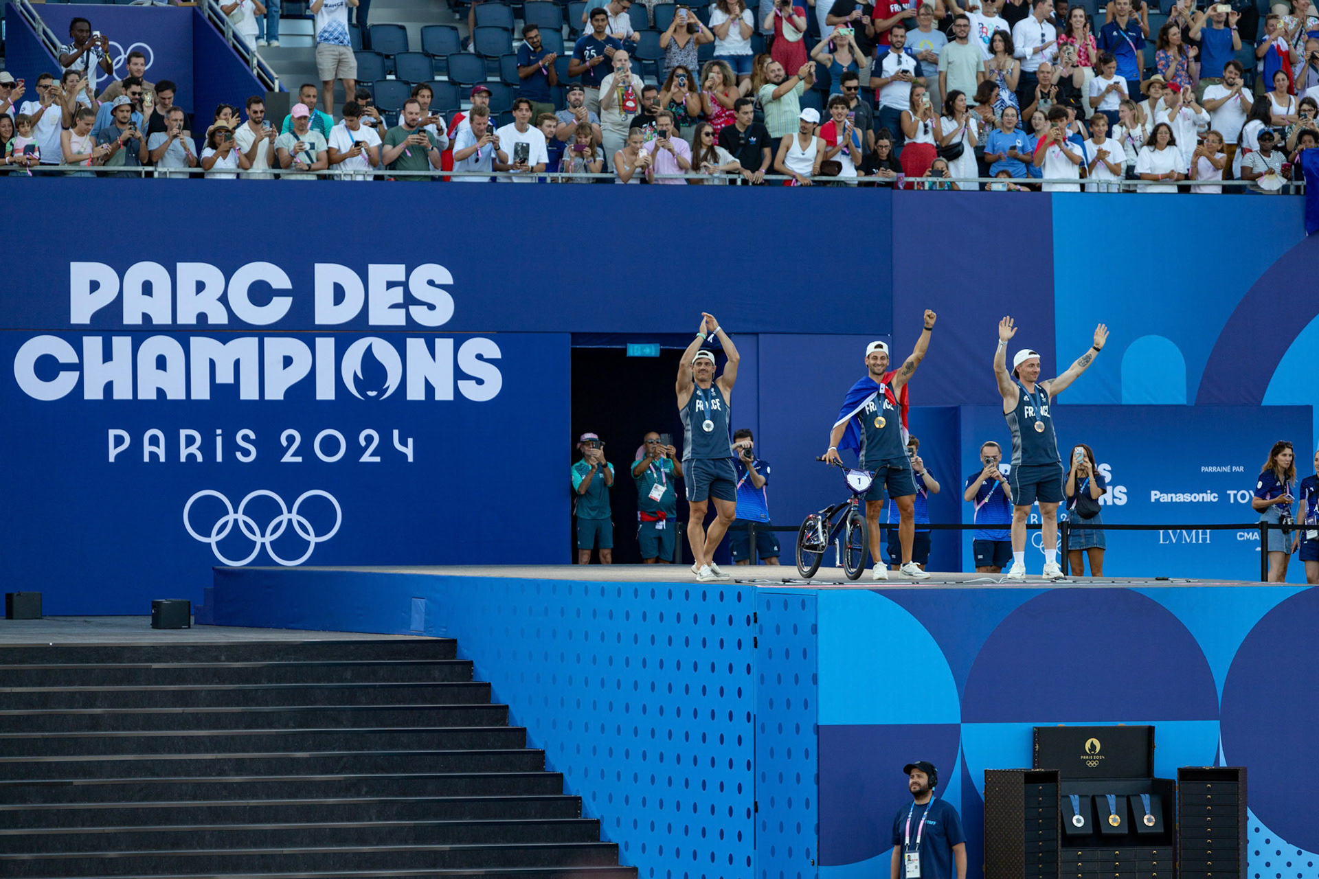 Le triplé français en BMX - JO Paris 2024