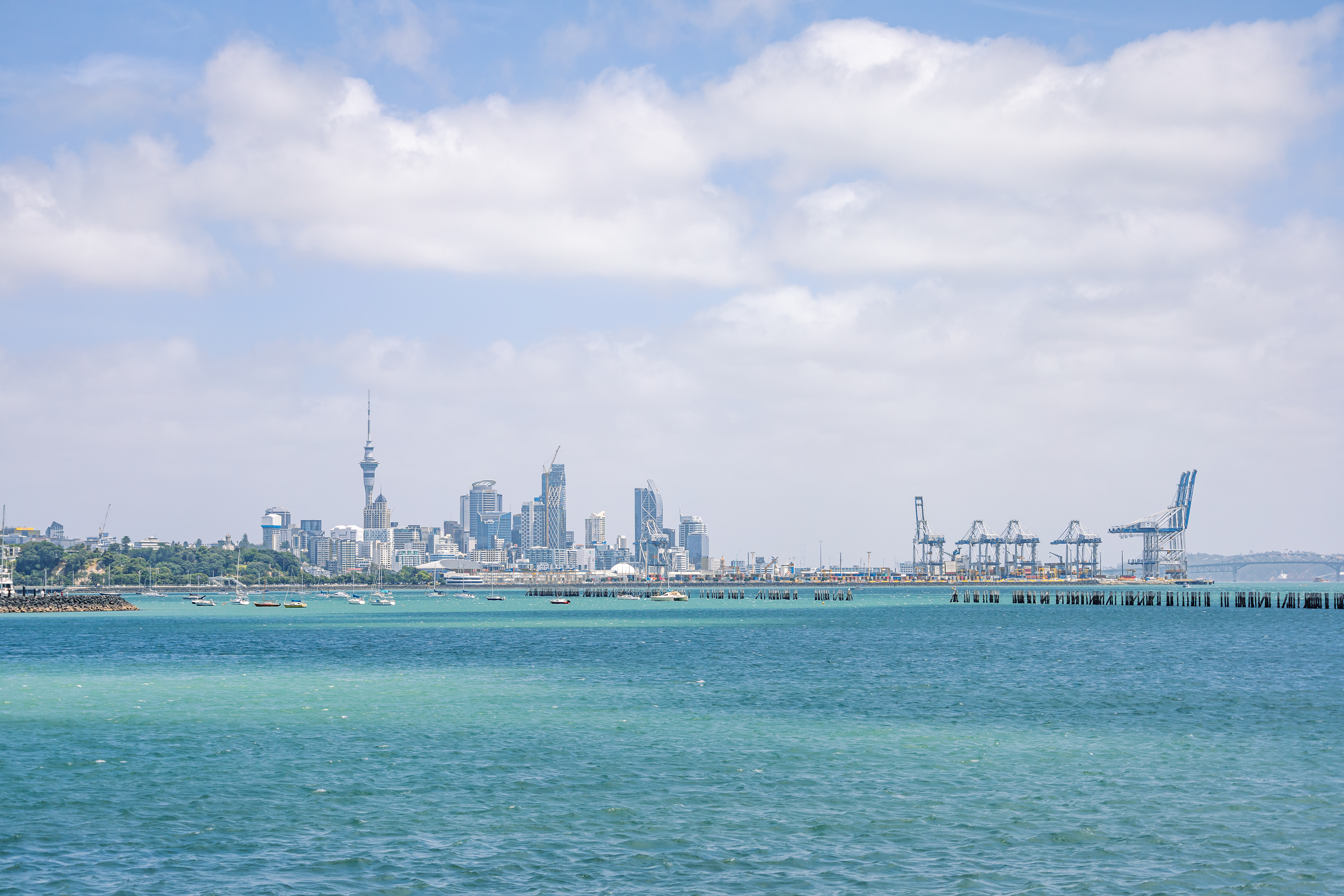 Skyline d'Auckland - Auckland, Nouvelle-Zélande