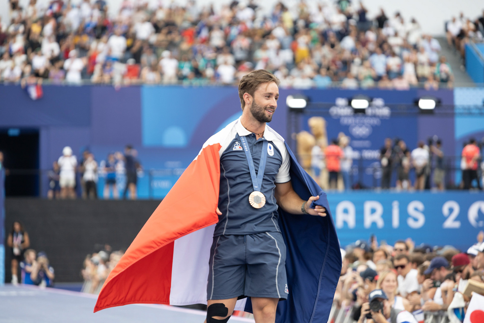 Anthony Jeanjean et sa médaille de bronze - JO Paris 2024