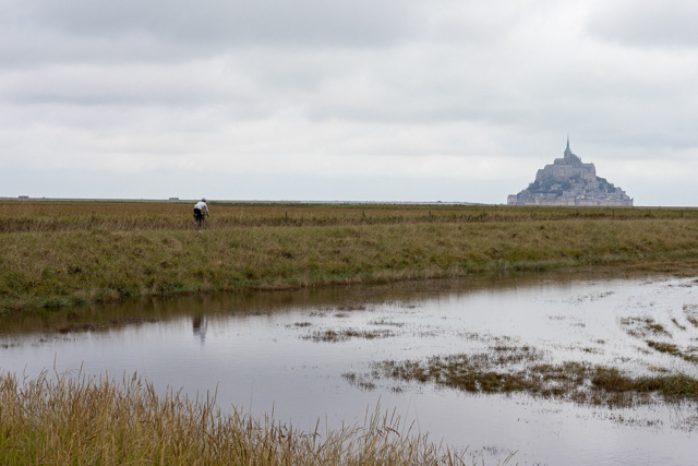 Arrivée au Mont-Saint-Michel - Manche, France