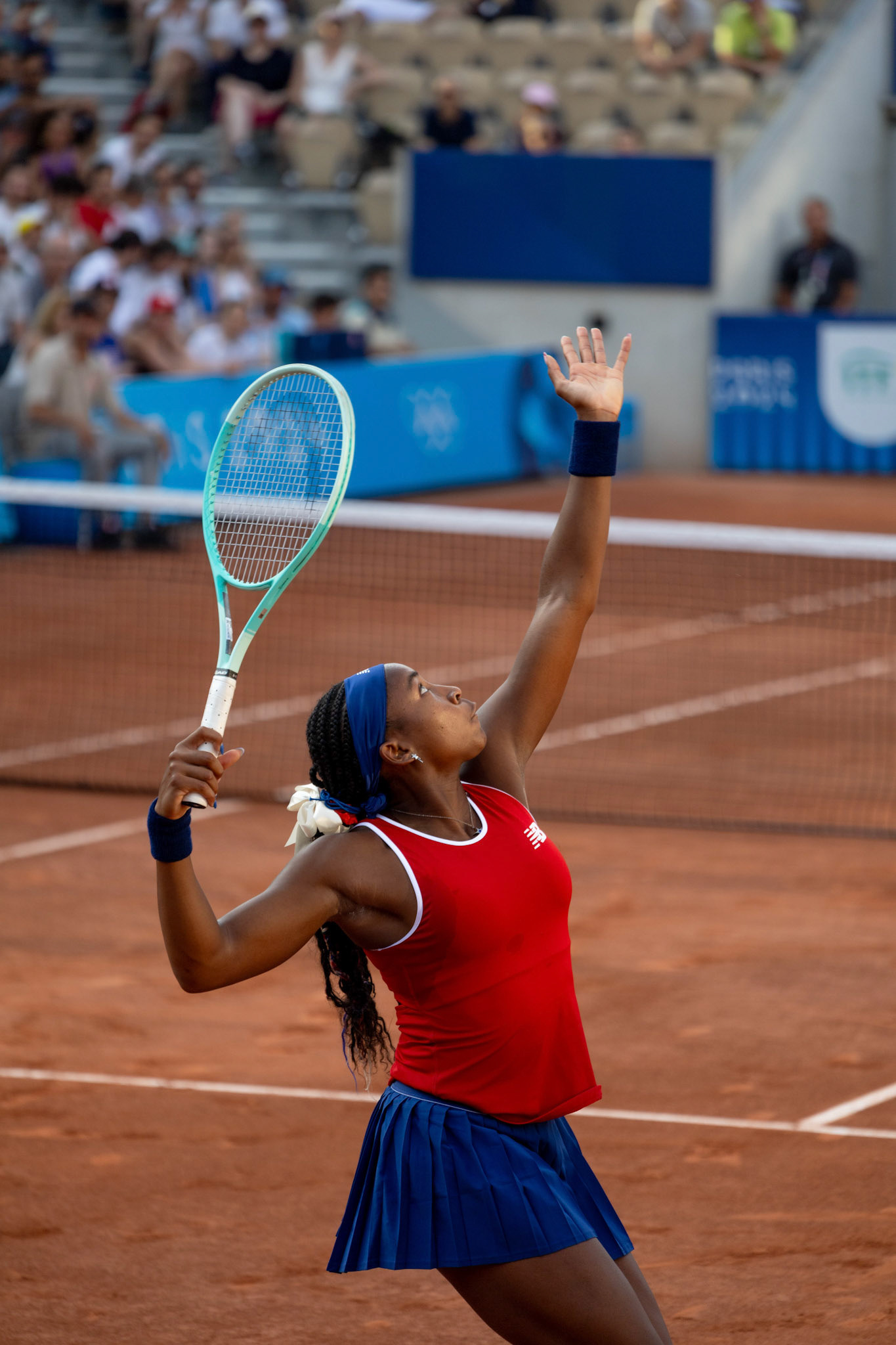 Coco Gauff au service - JO Paris 2024