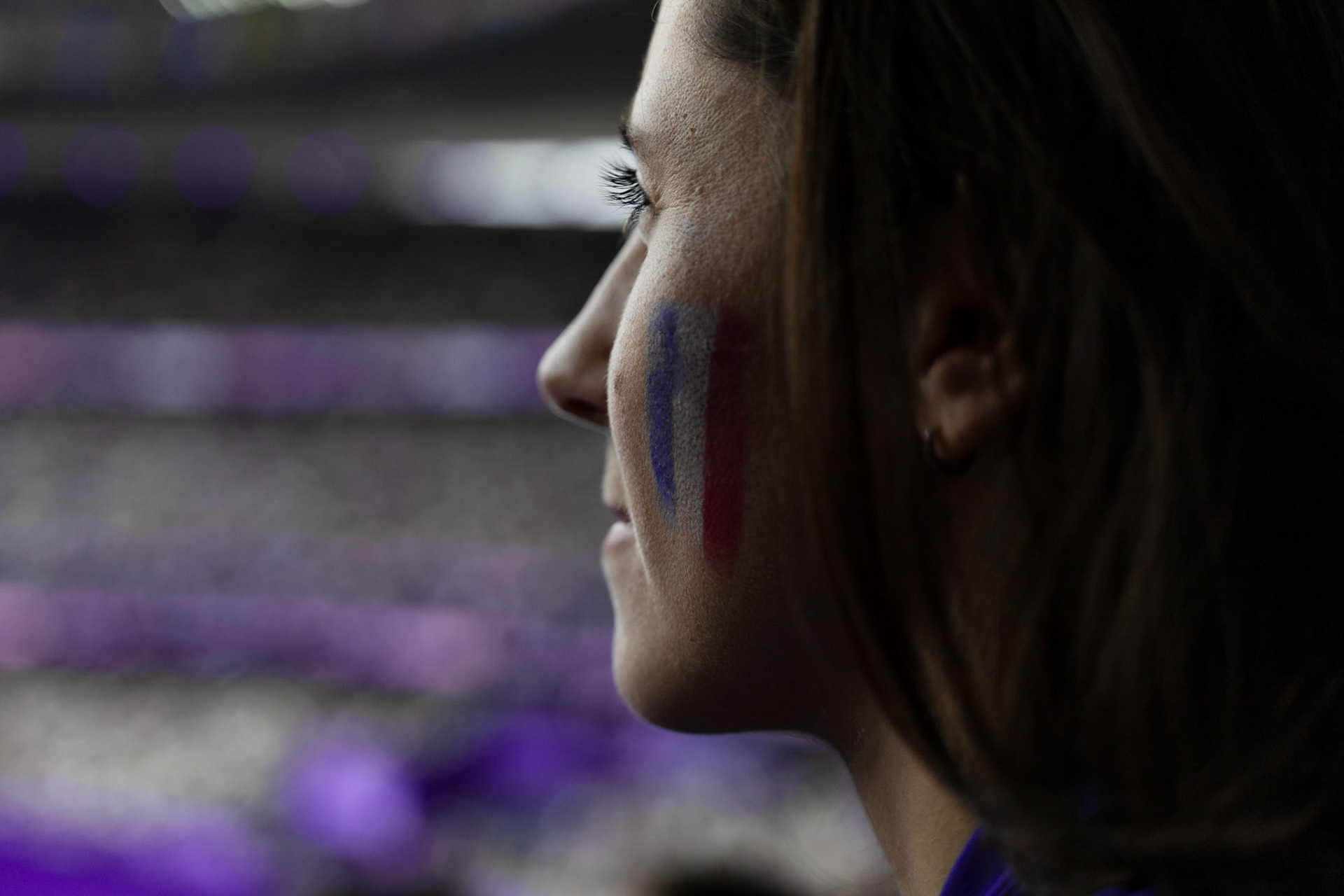 Supporter lors du rugby à VII - JO Paris 2024
