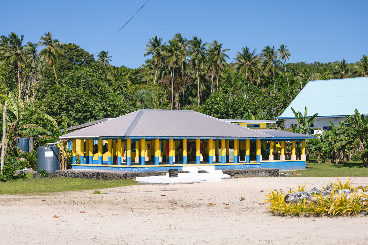 Fale, maison traditionnelle - Manono, Samoa