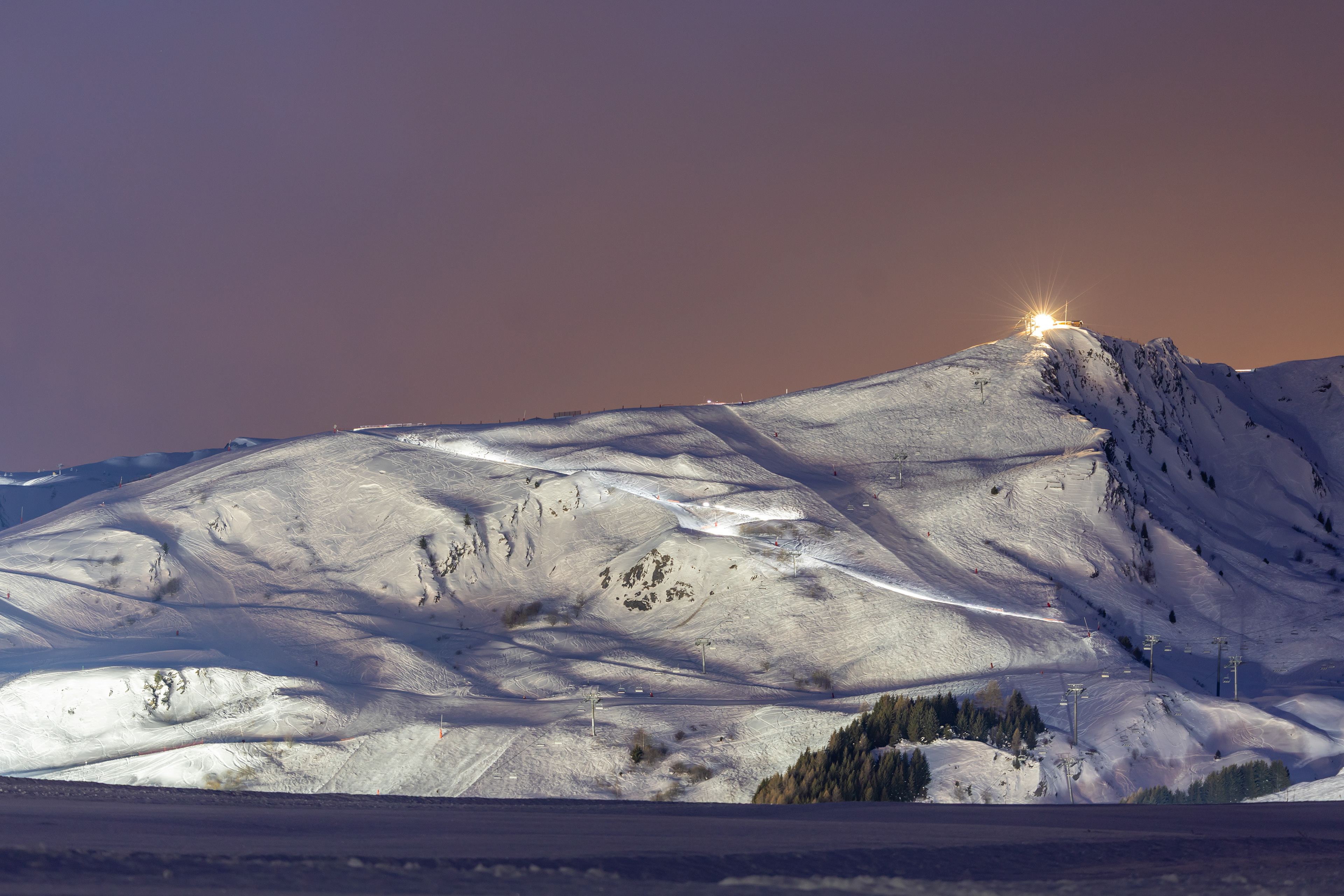 Mushers de nuit - La Toussuire, France