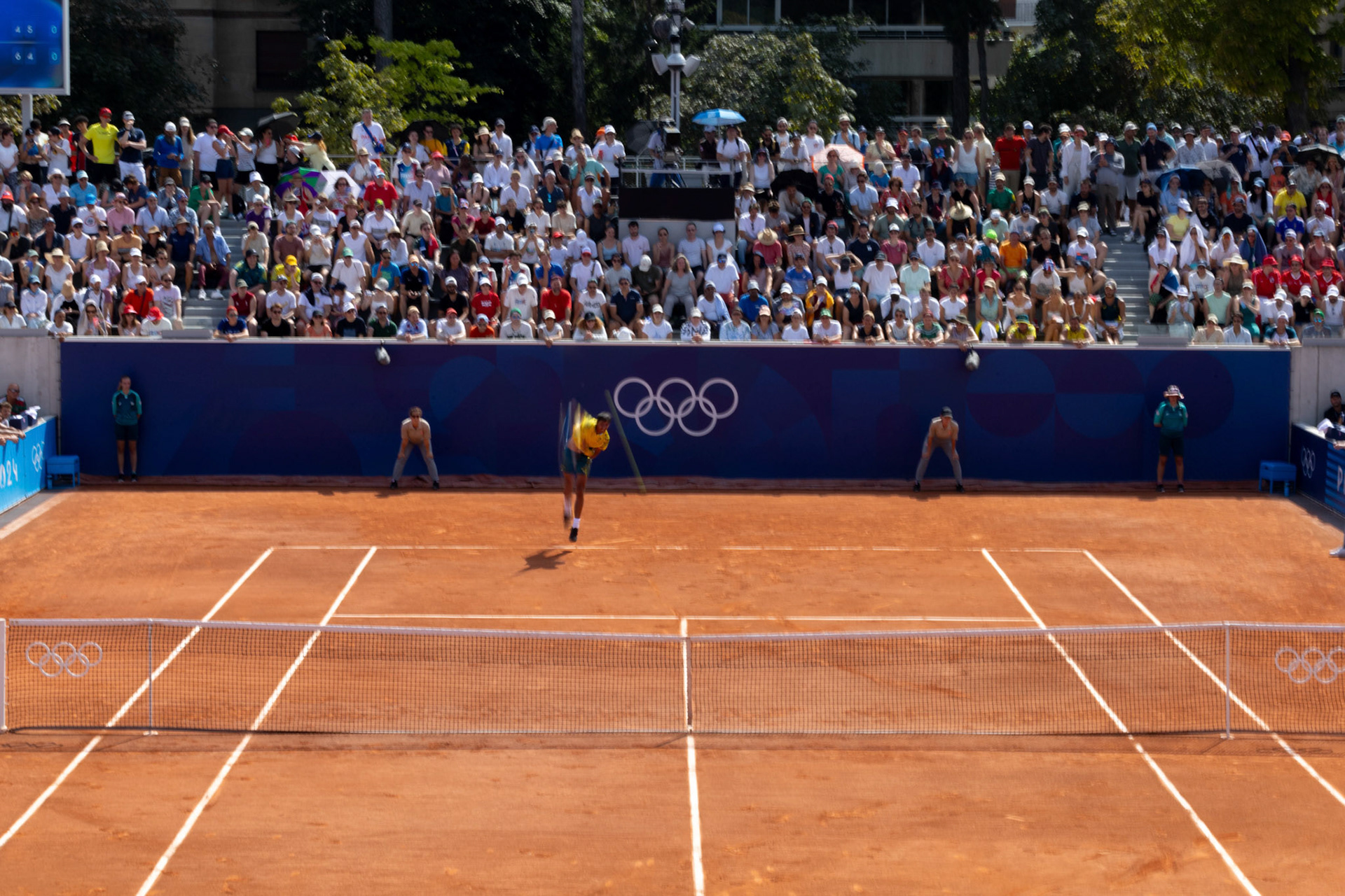 Tennisman australien face à Stan Wawrinka - JO Paris 2024