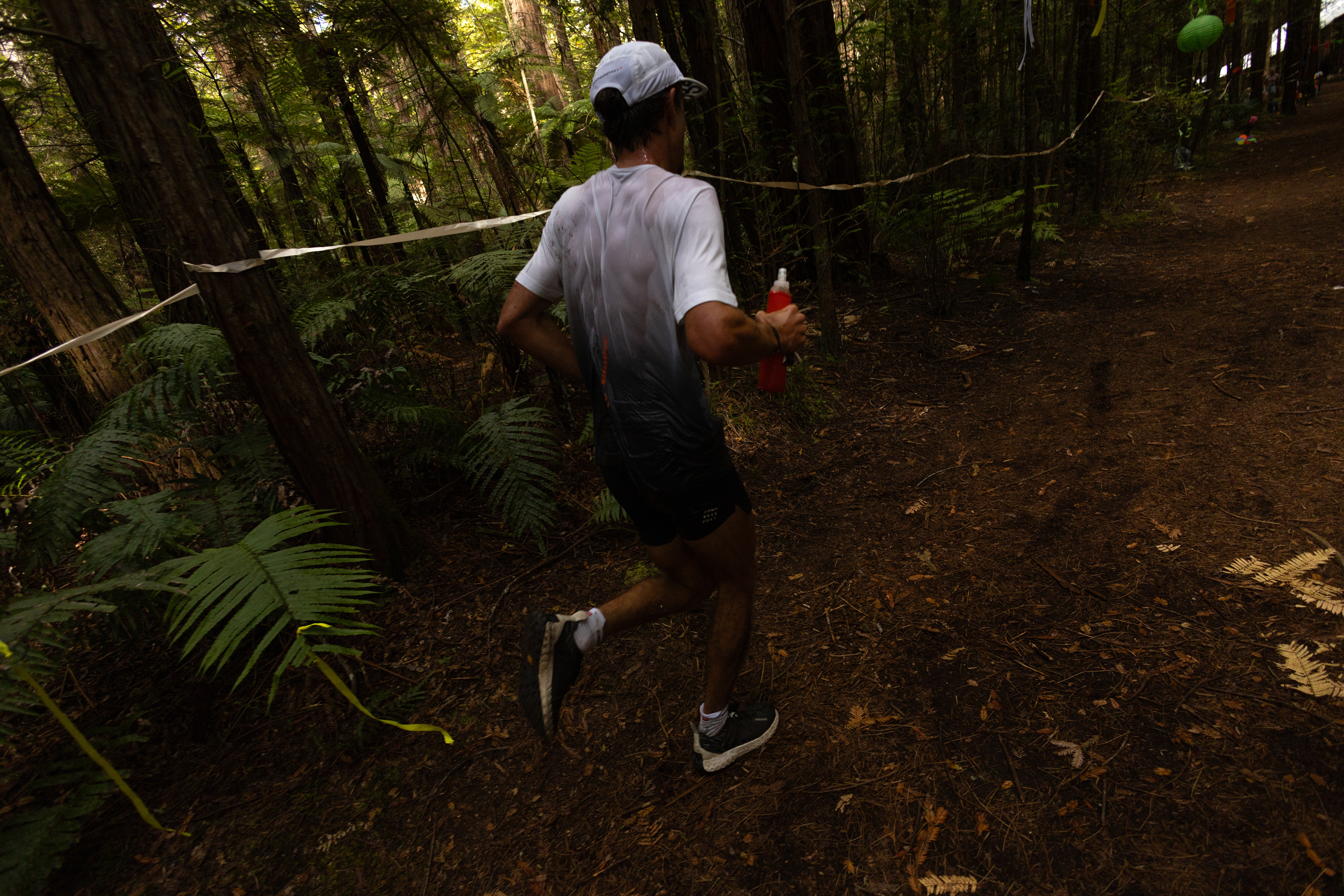 Antoine en course - Tarawera Trail by UTMB