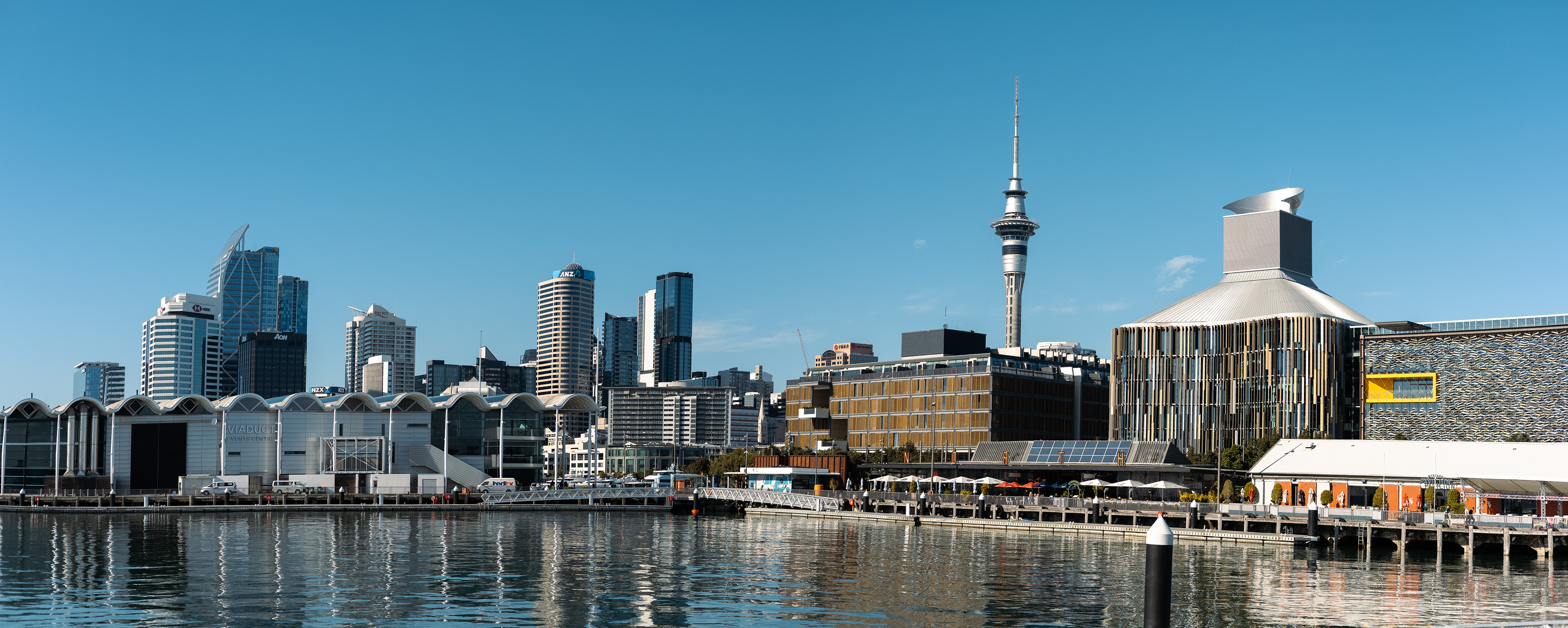 Skyline d'Auckland depuis le port - Auckland, Nouvelle-Zélande