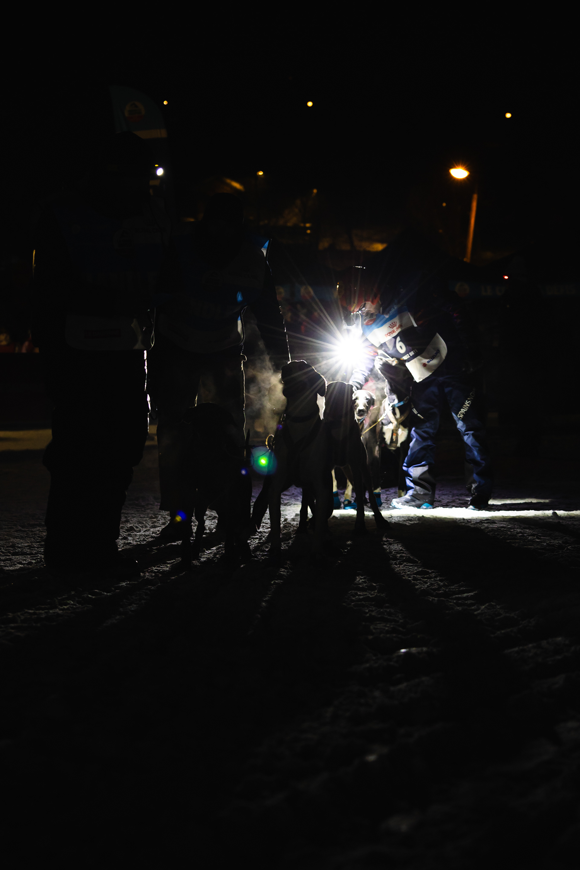 Arrivée nocturne - La Chapelle d'Abondance, France