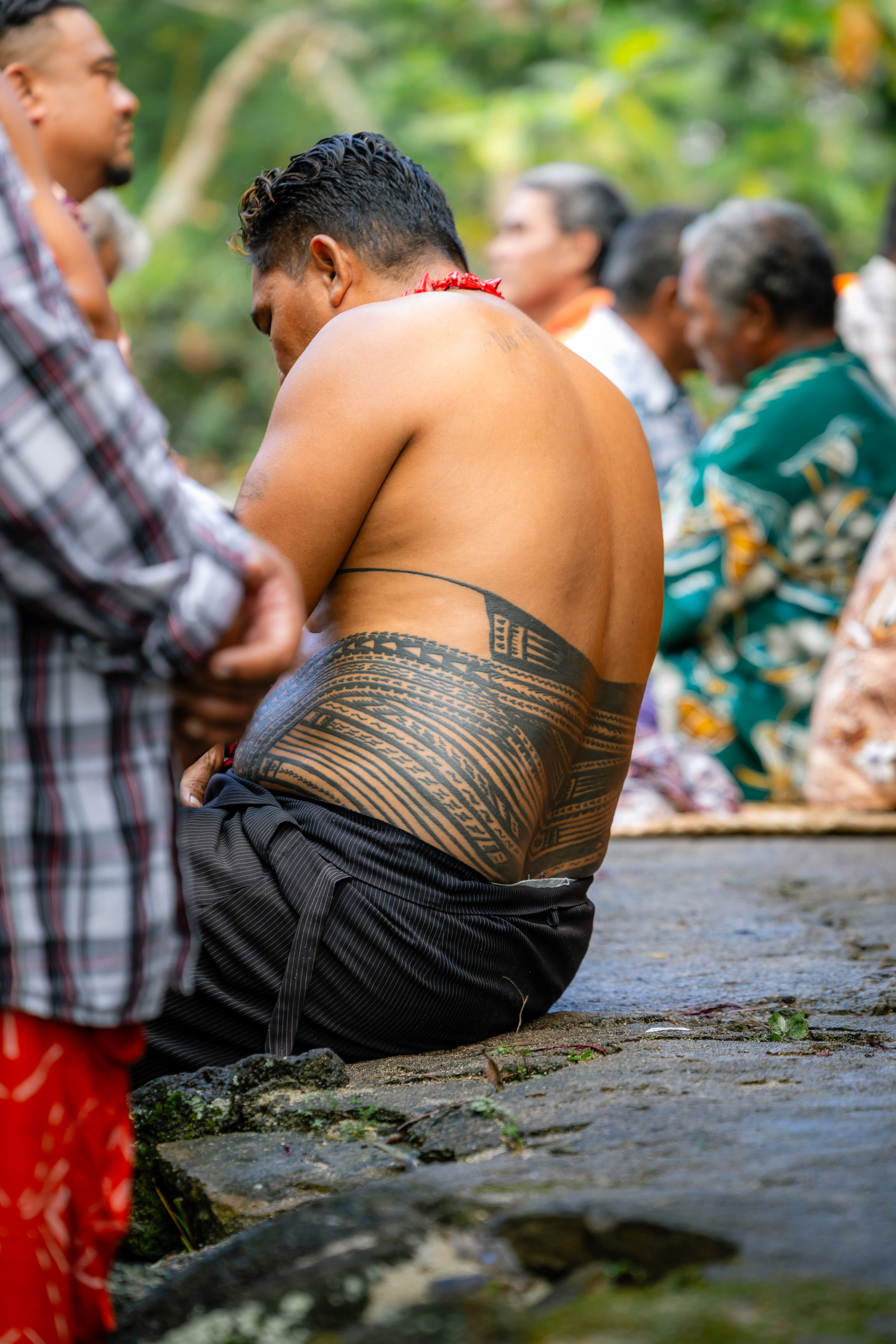 Pe'a, tatouage traditionel samoan - Falealupo, Samoa