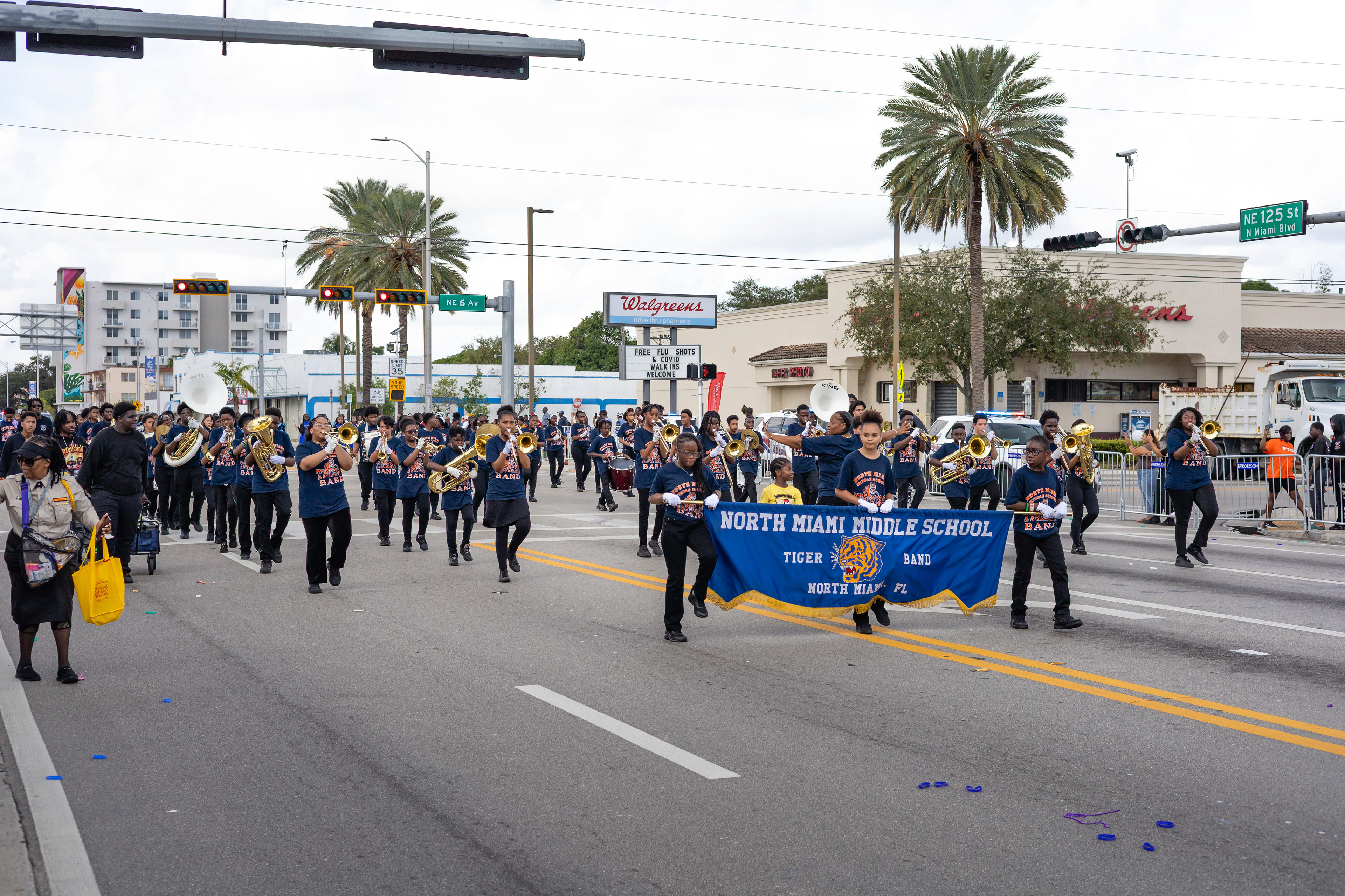 Défilé de thanksgiving - Miami, Floride, USA