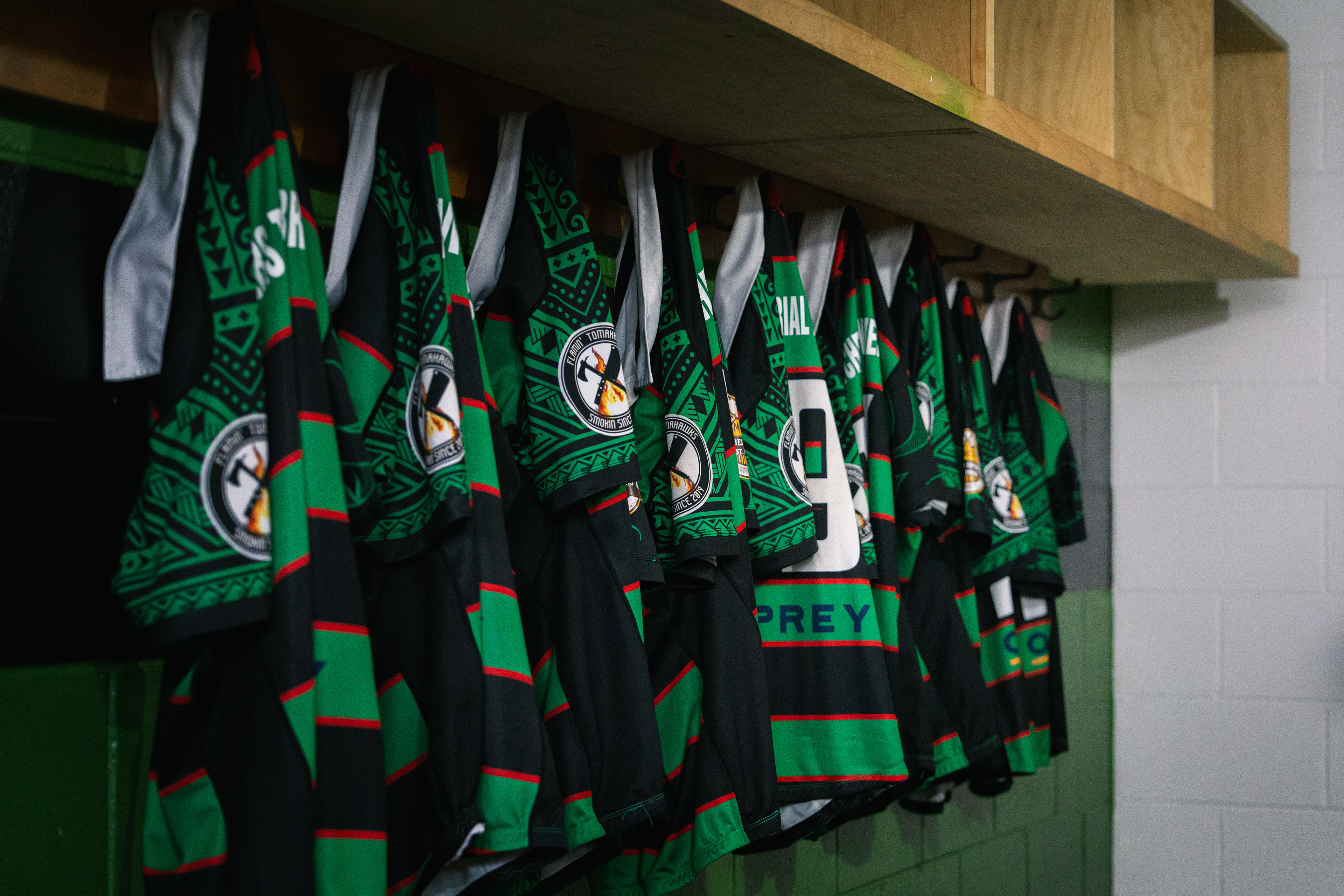 Maillots dans les vestiaires - Christchurch, NZ
