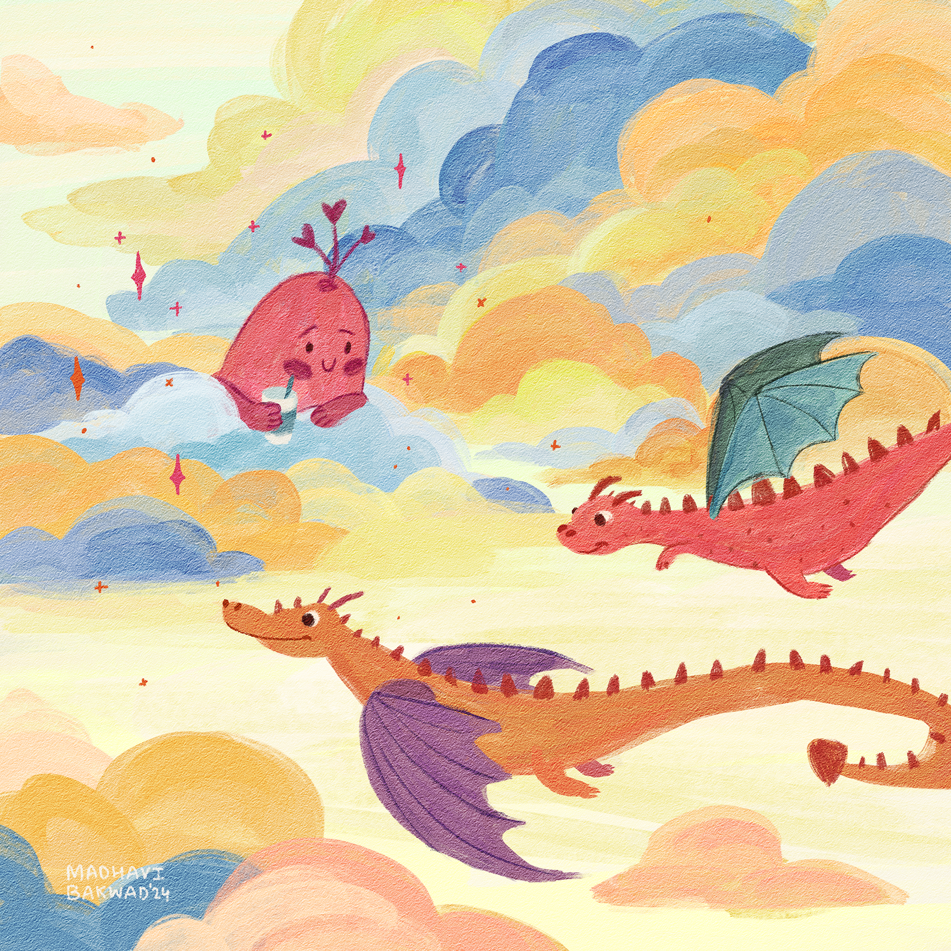 Dragons Peachtober 2024